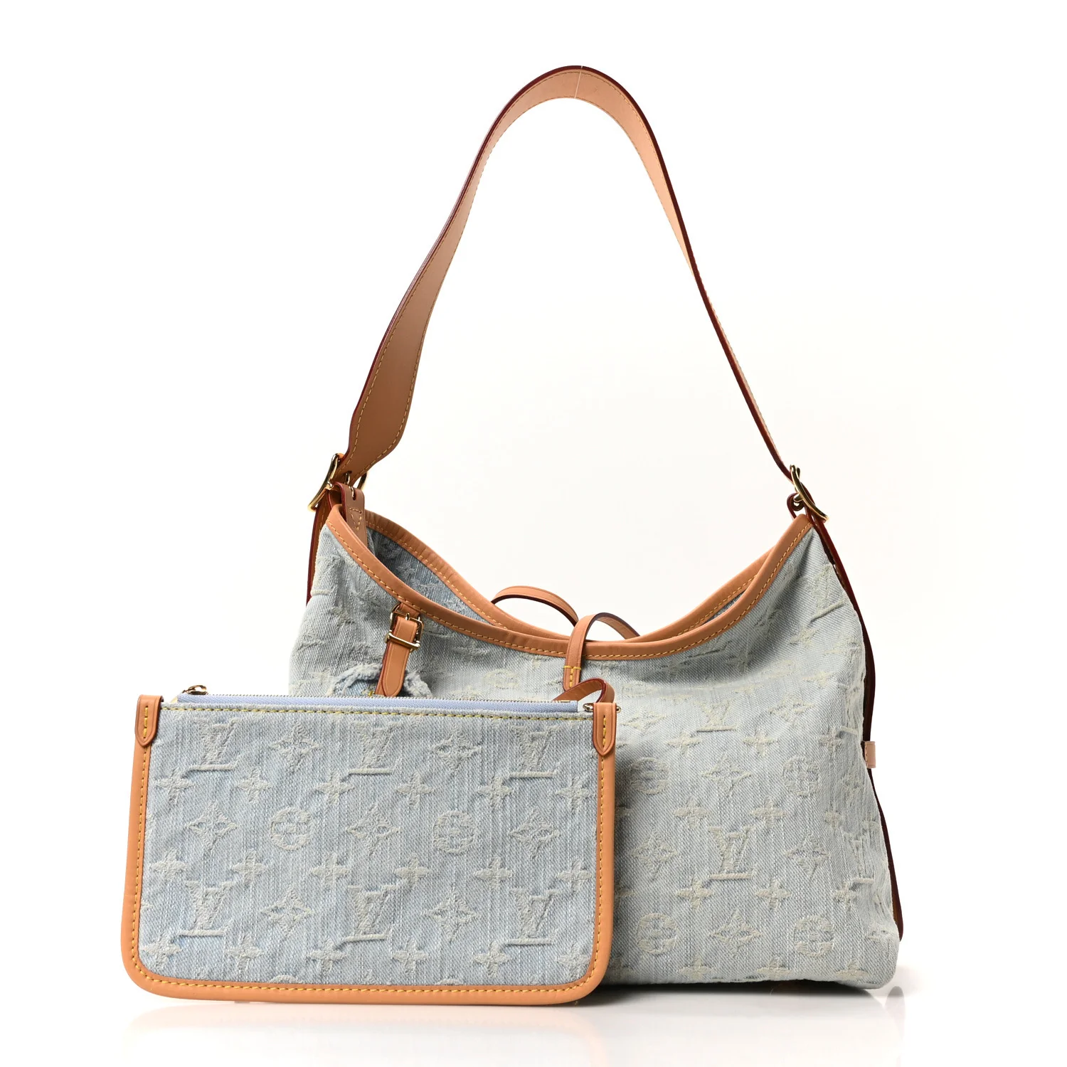 Monogram Denim CarryAll PM Sky Blue - Image 3