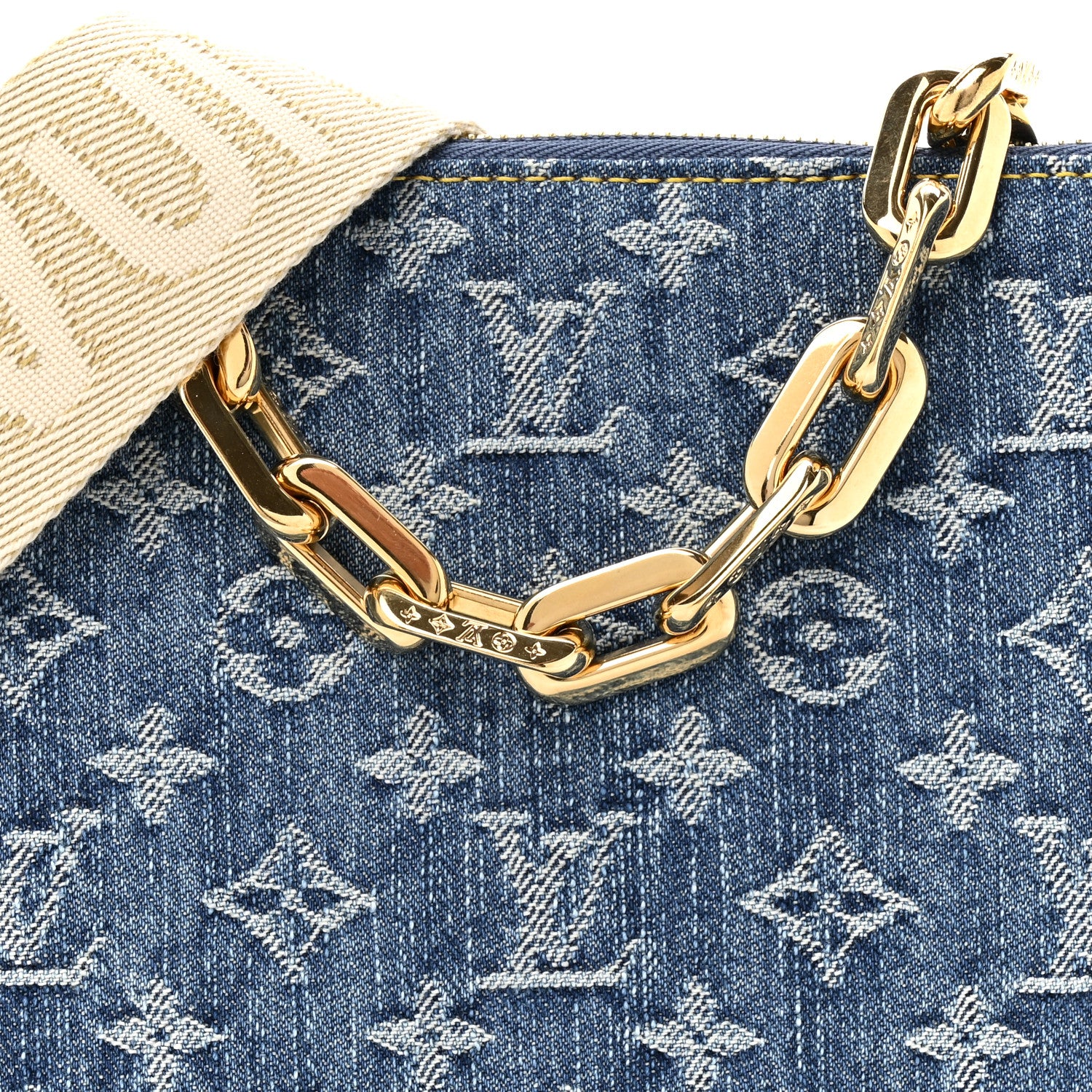 Monogram Denim Coussin PM Blue - Image 16