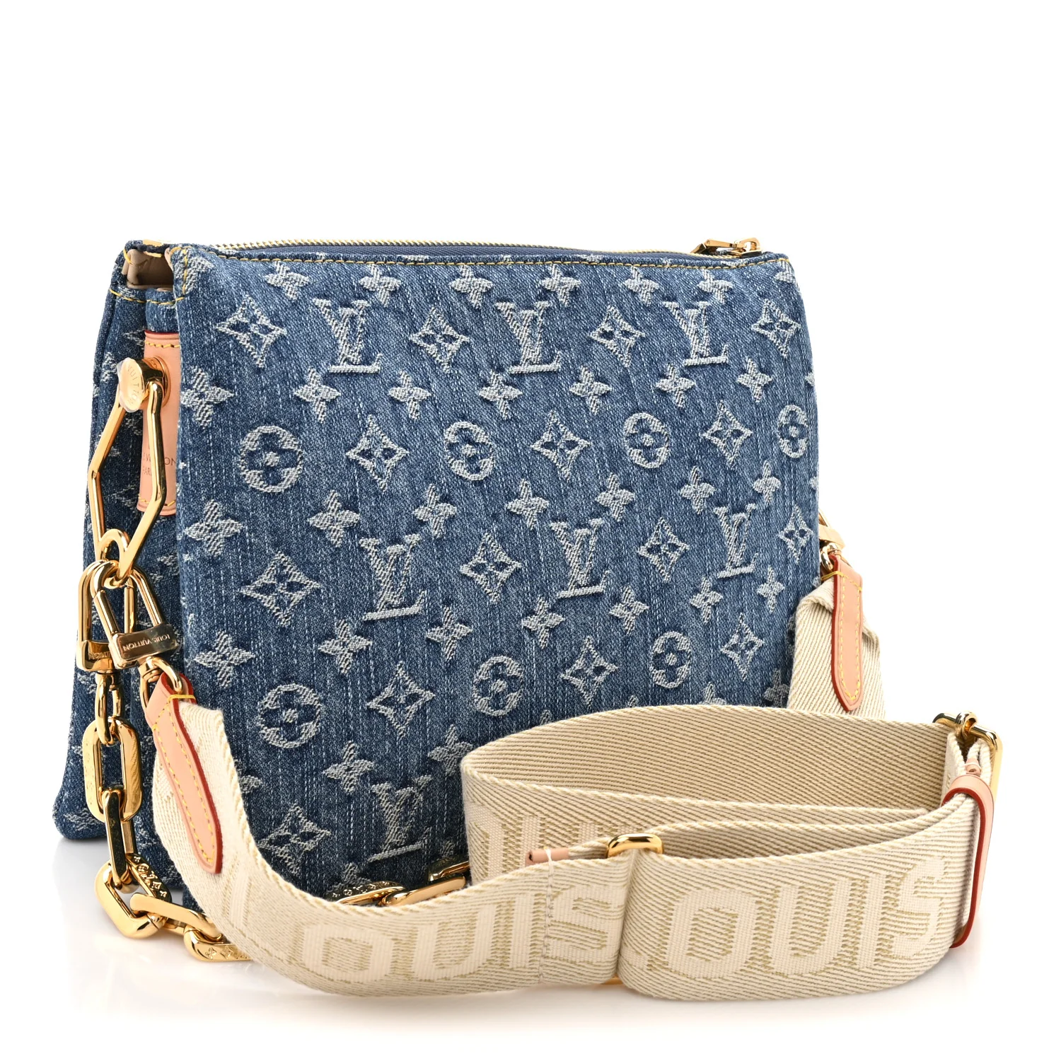 Monogram Denim Coussin PM Blue - Image 4