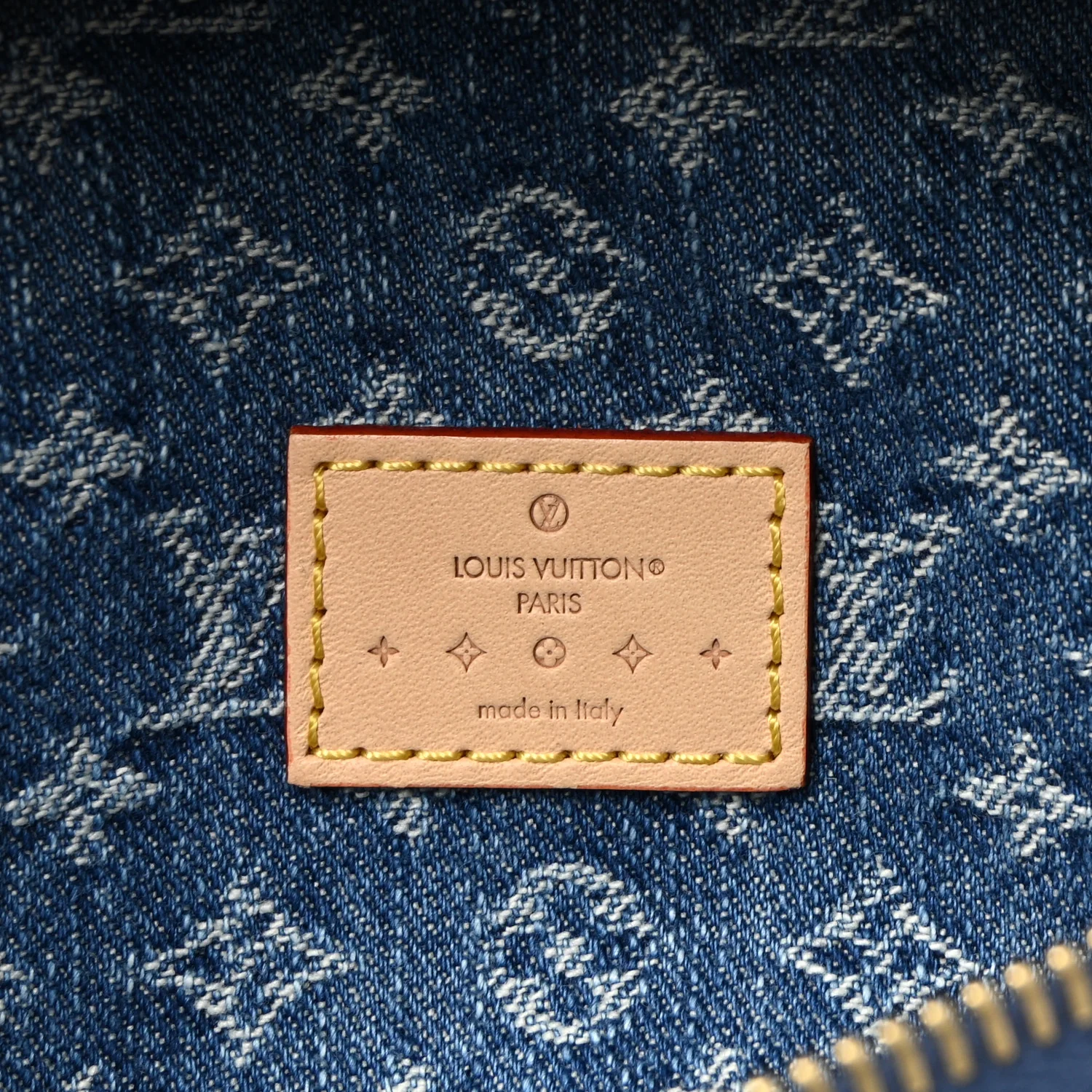 Monogram Denim High Rise Bumbag Blue - Image 6