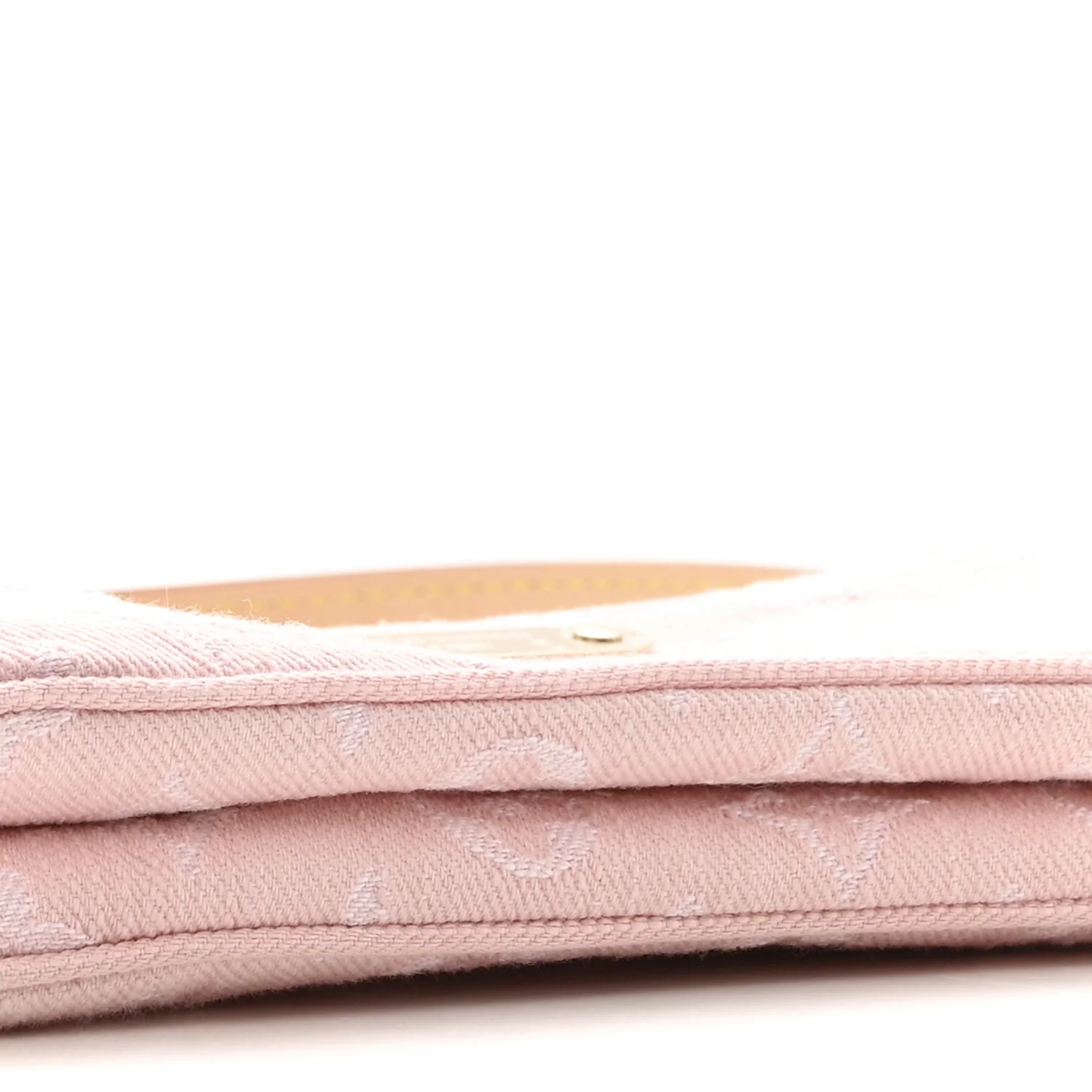 Monogram Denim Liv Pochette Washed Pink - Image 5