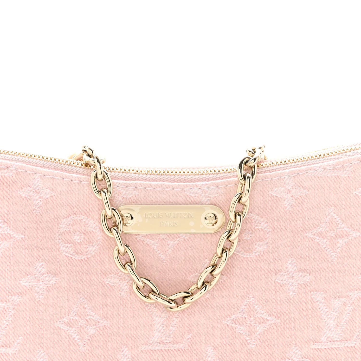 Monogram Denim Liv Pochette Washed Pink - Image 9