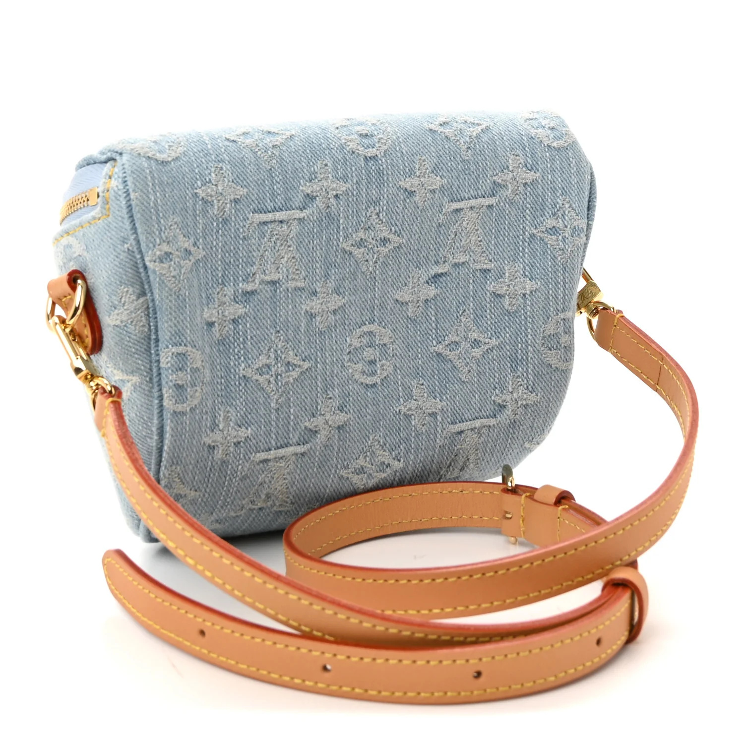 Monogram Denim Mini Bumbag Sky Blue - Image 3
