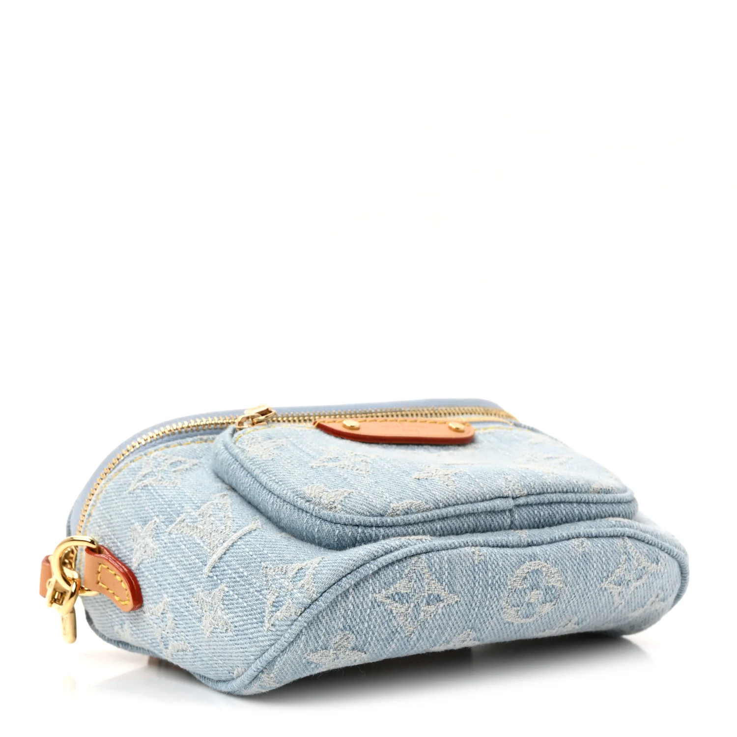 Monogram Denim Mini Bumbag Sky Blue - Image 4