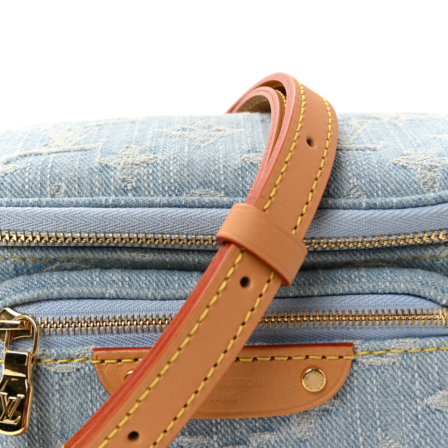Monogram Denim Mini Bumbag Sky Blue - Image 7