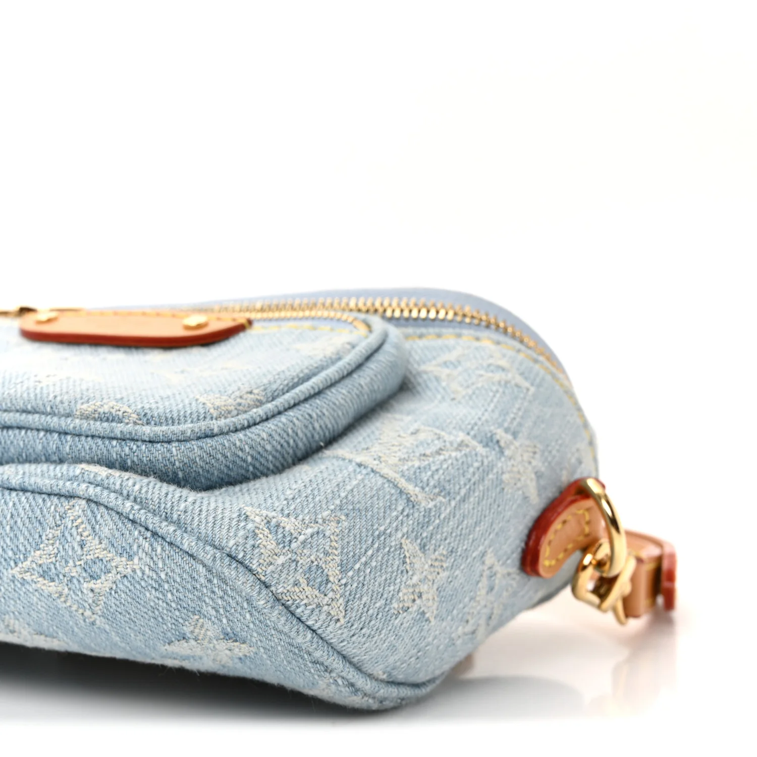 Monogram Denim Mini Bumbag Sky Blue - Image 9
