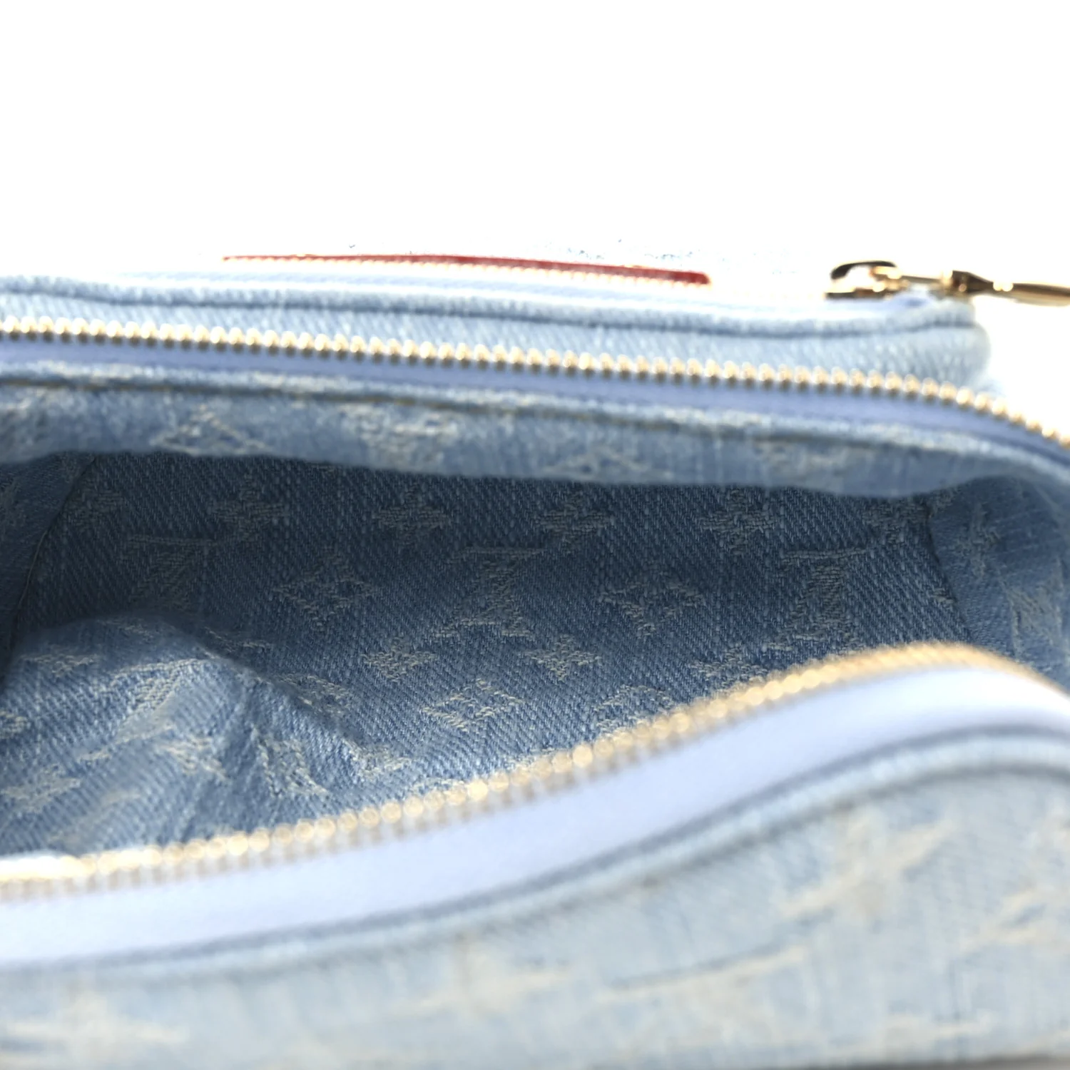 Monogram Denim Mini Bumbag Sky Blue - Image 5