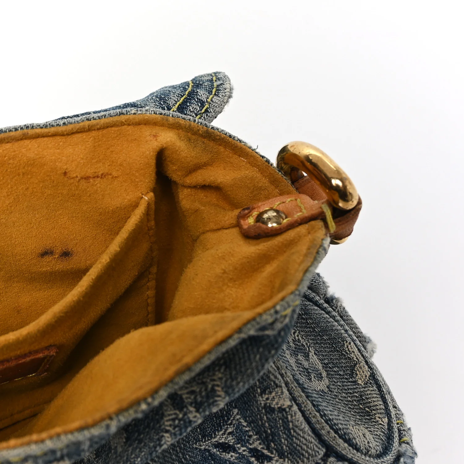Monogram Denim Mini Pleaty Blue - Image 10