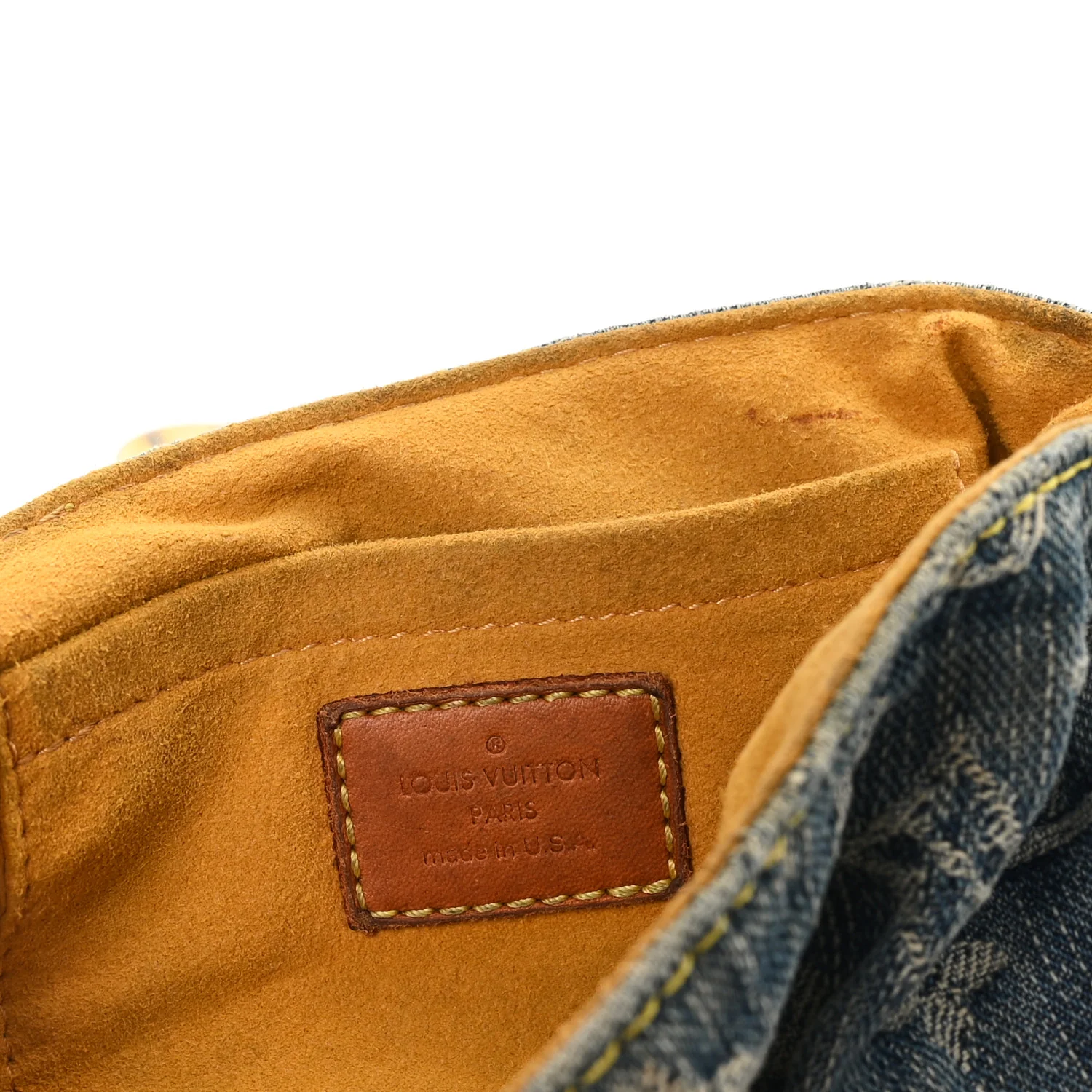 Monogram Denim Mini Pleaty Blue - Image 6