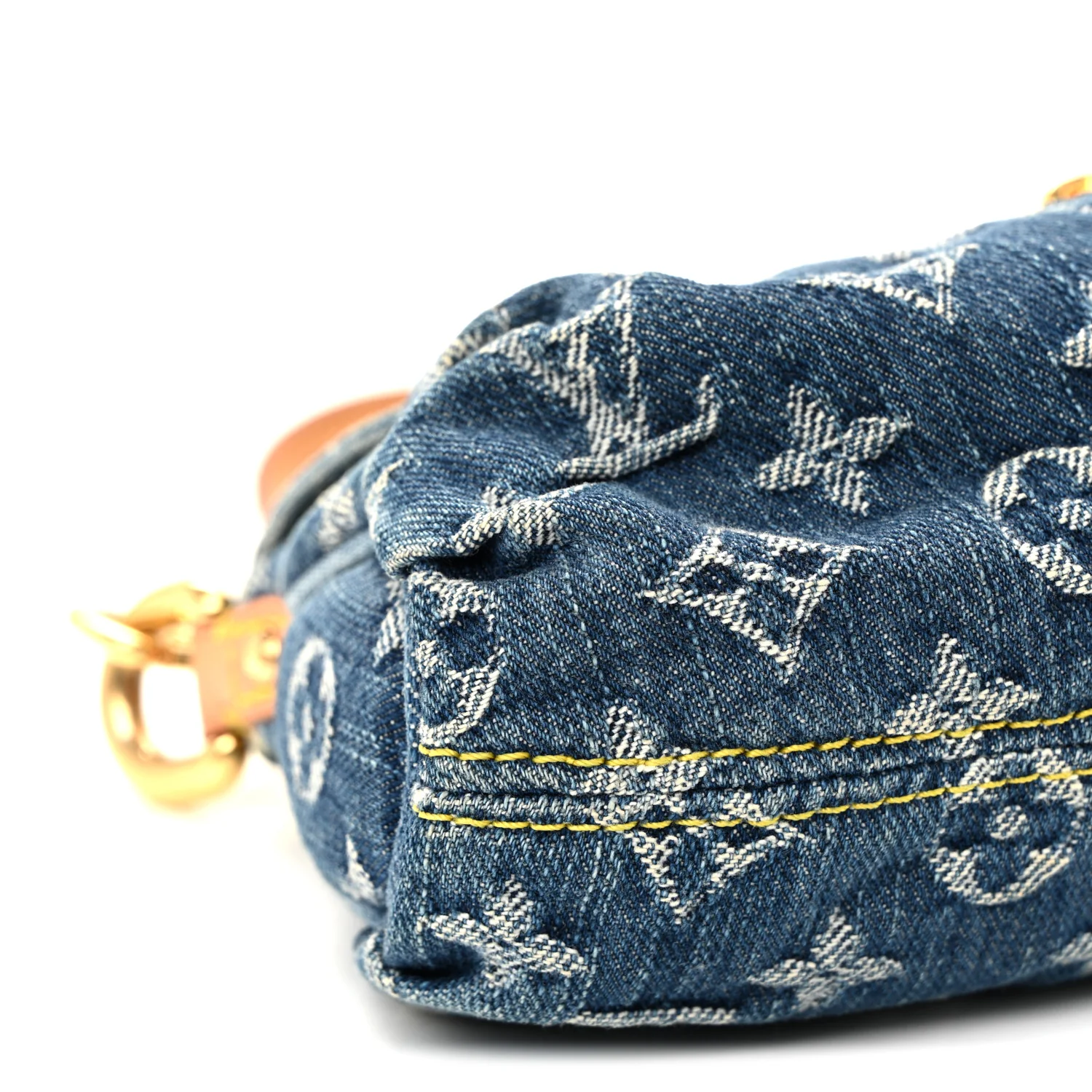 Monogram Denim Mini Pleaty Blue - Image 8