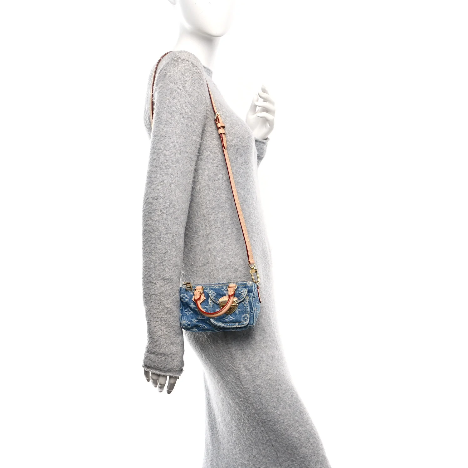 Monogram Denim Nano Speedy Blue - Image 2