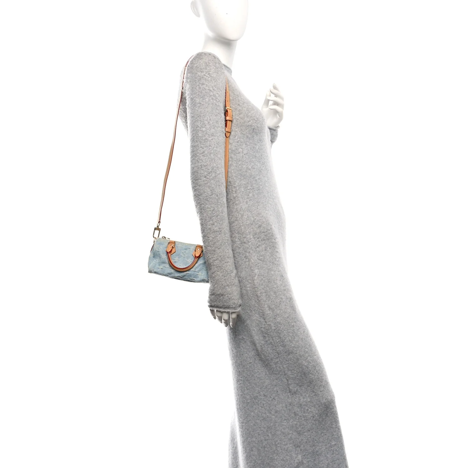 Monogram Denim Nano Speedy Sky Blue - Image 2