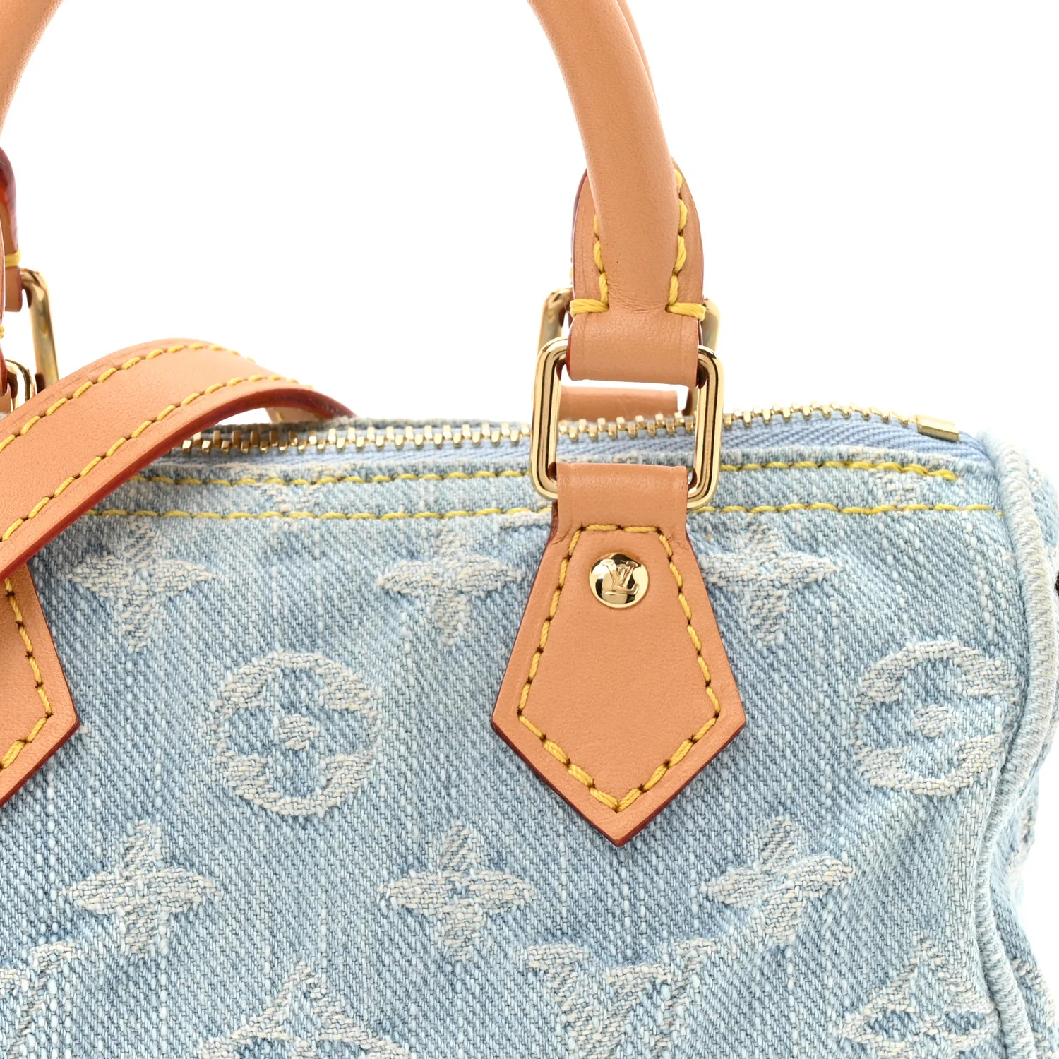Monogram Denim Nano Speedy Sky Blue - Image 7