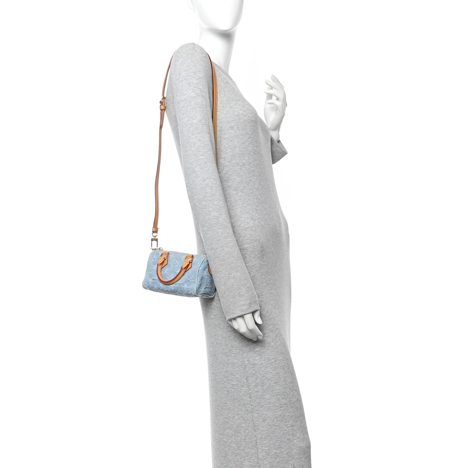 Monogram Denim Nano Speedy Sky Blue - Image 2