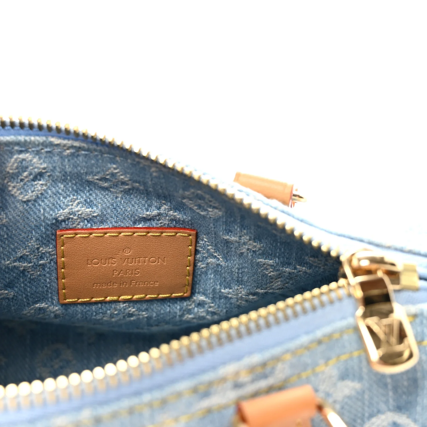 Monogram Denim Nano Speedy Sky Blue - Image 6