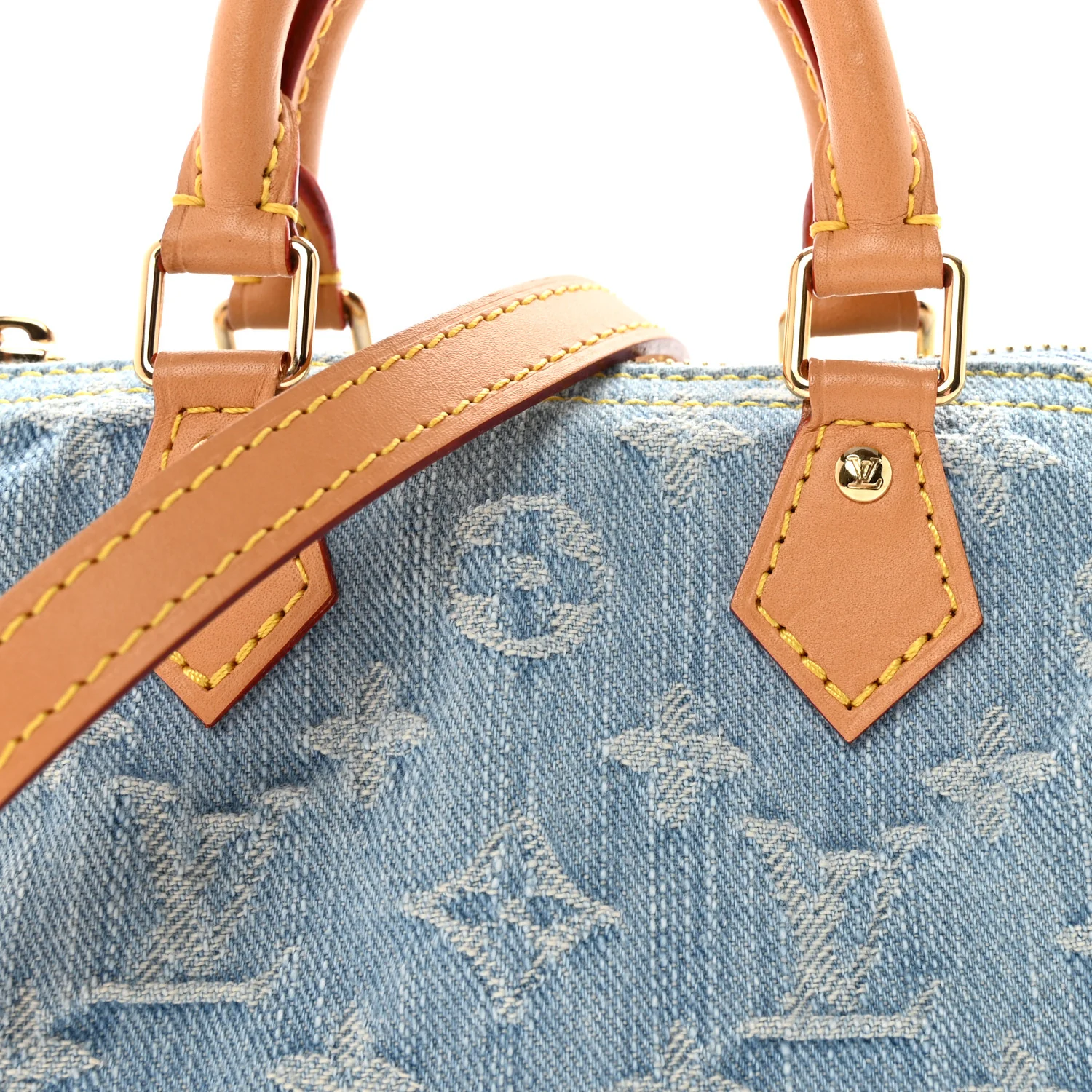 Monogram Denim Nano Speedy Sky Blue - Image 7