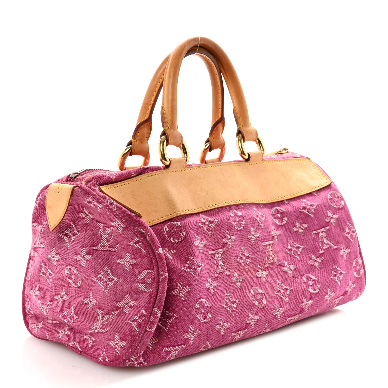 Monogram Denim Neo Speedy Fuchsia - Image 3
