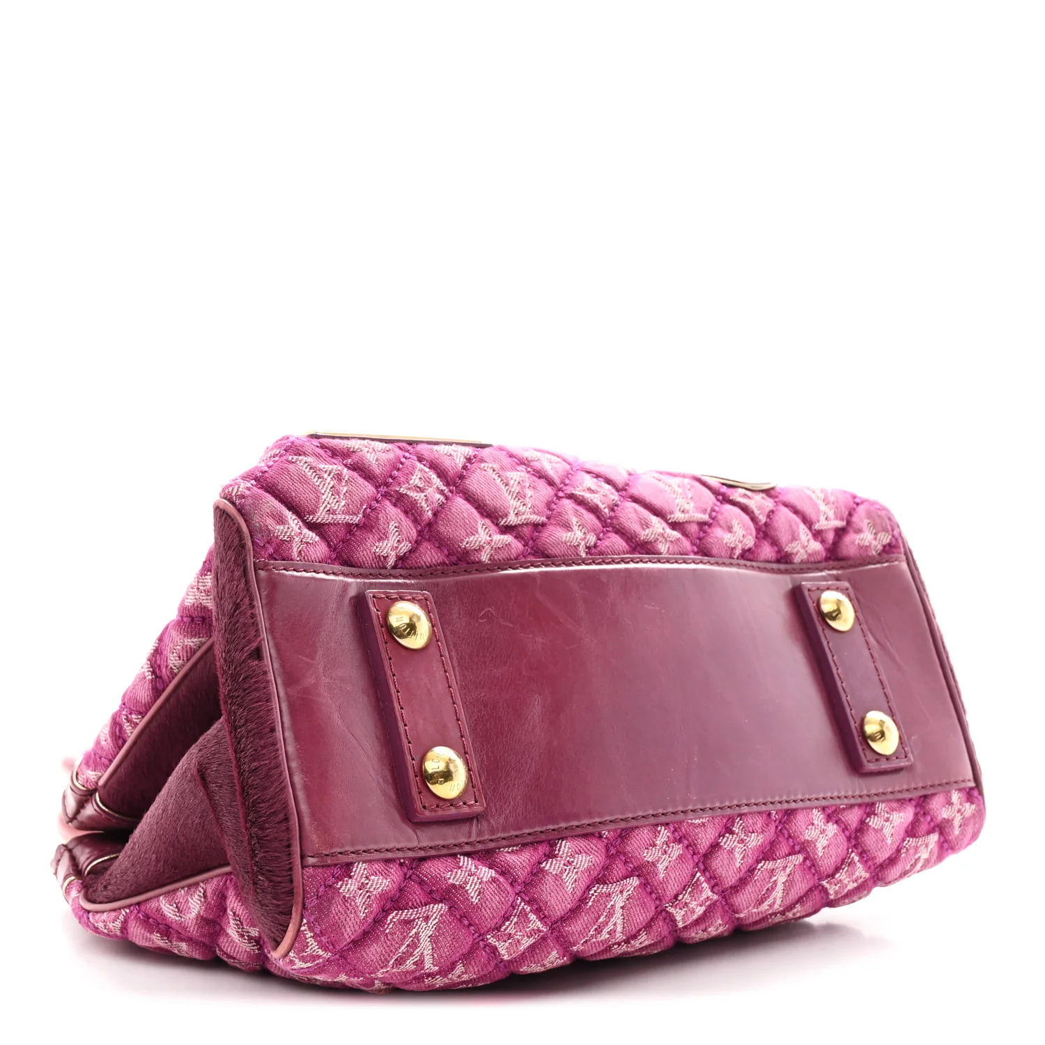 Monogram Denim Quilted Linda Fuchsia - Image 4