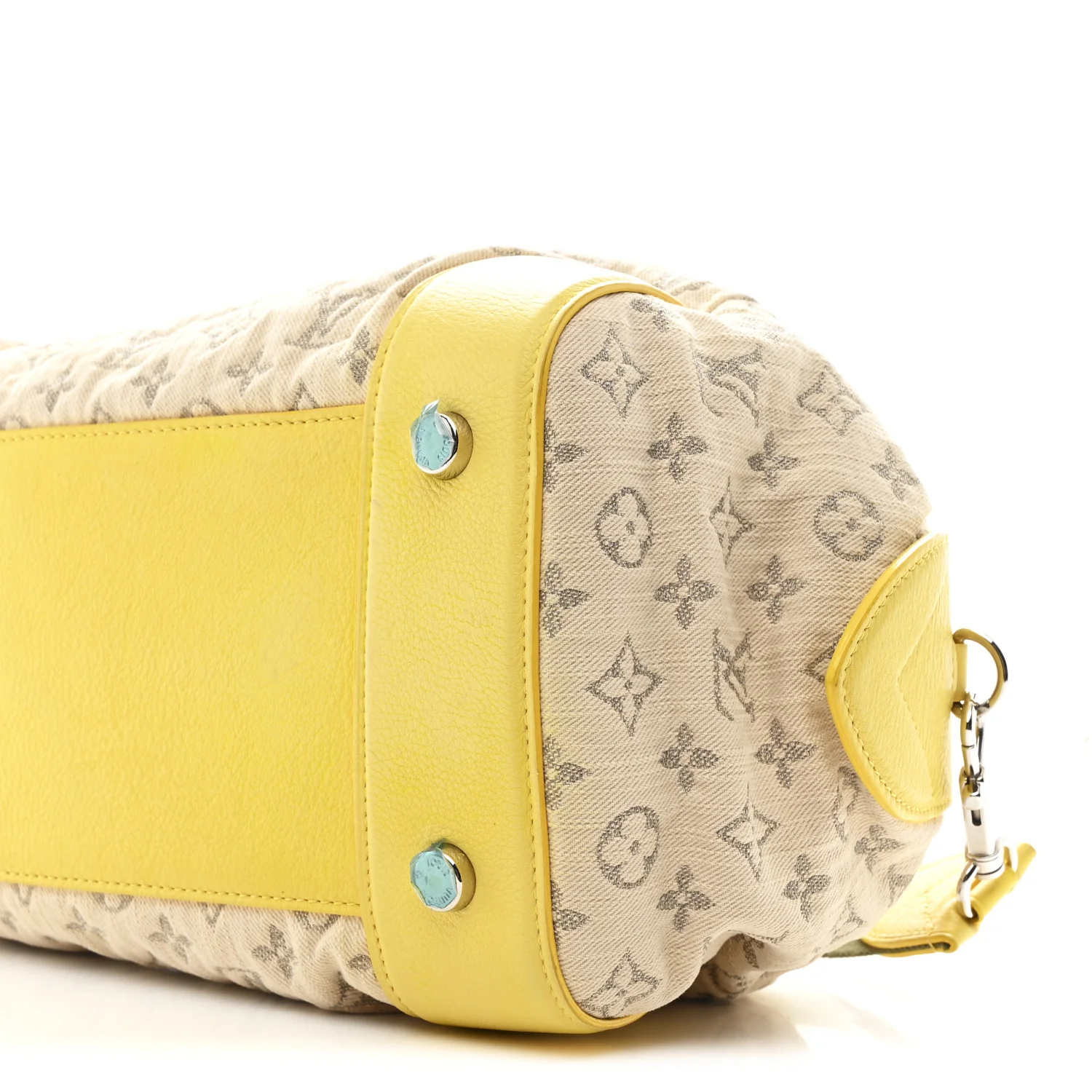 Monogram Denim Speedy Round Yellow - Image 10