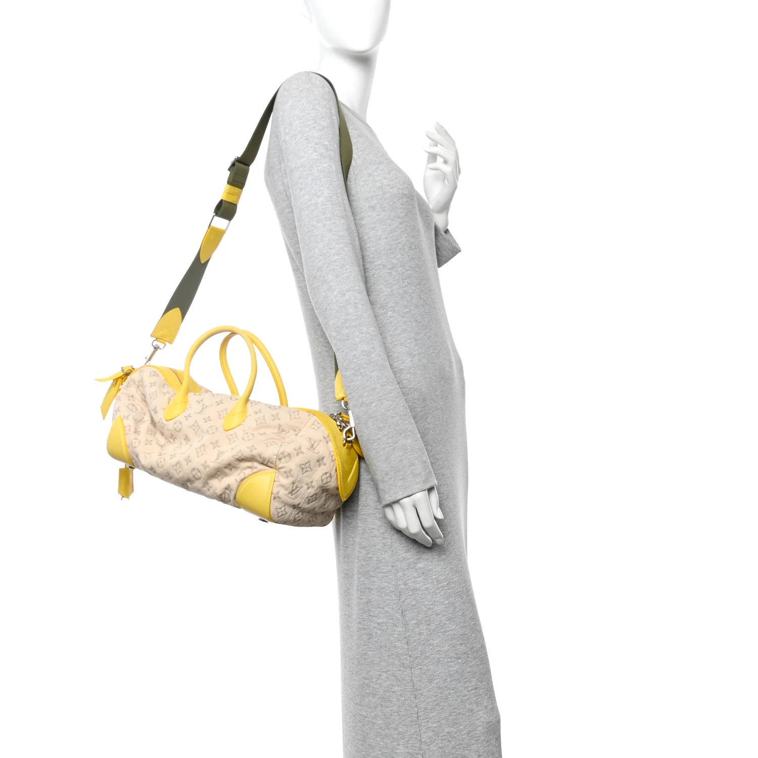 Monogram Denim Speedy Round Yellow - Image 2