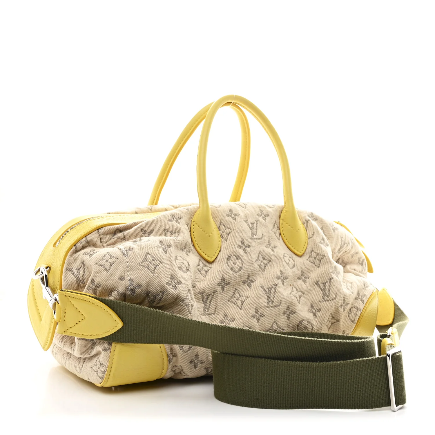 Monogram Denim Speedy Round Yellow - Image 3