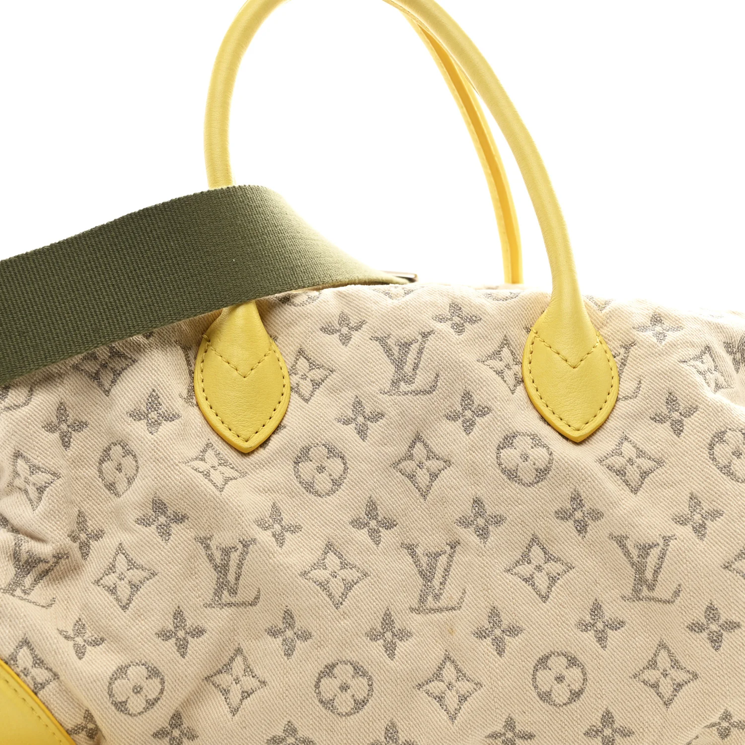 Monogram Denim Speedy Round Yellow - Image 8