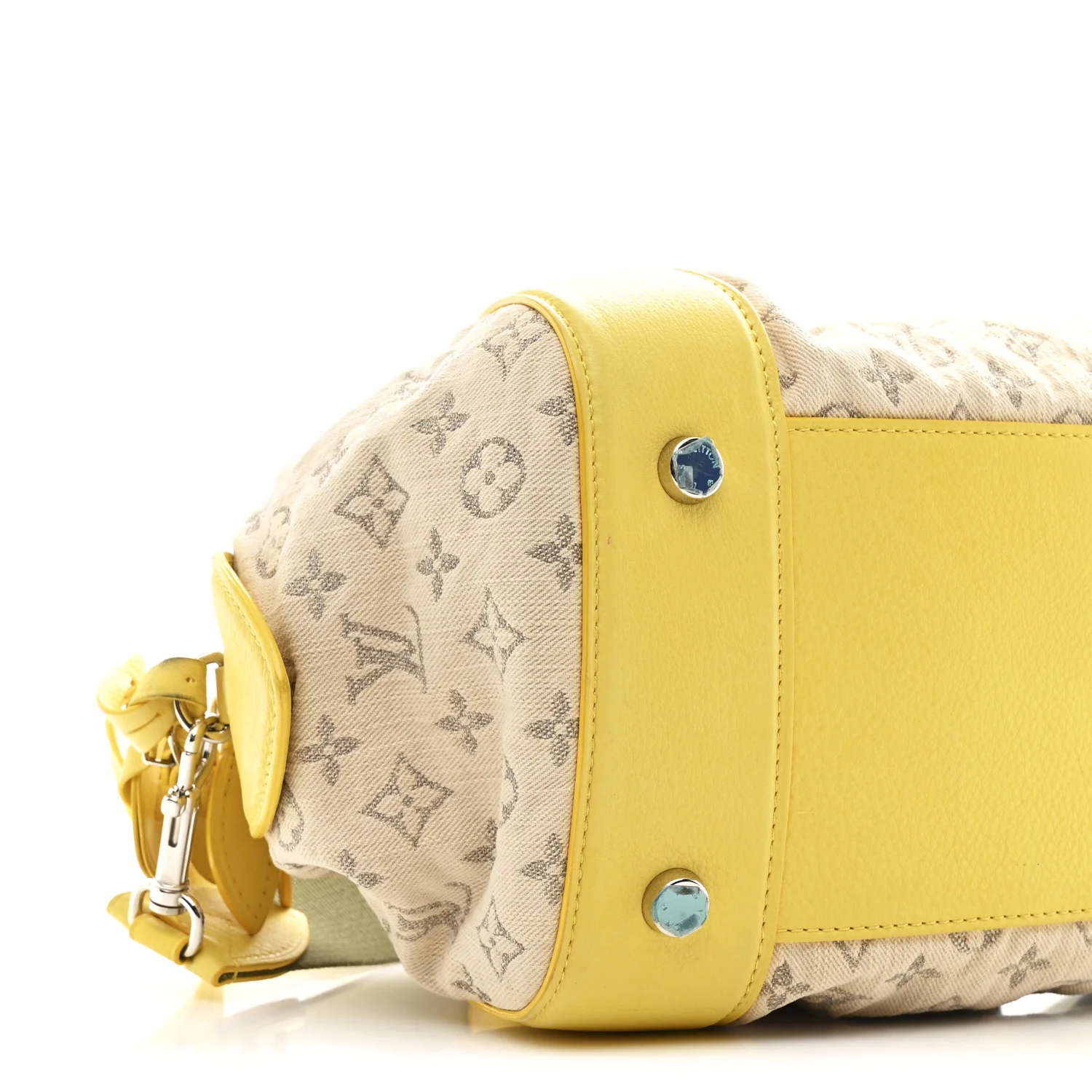 Monogram Denim Speedy Round Yellow - Image 9
