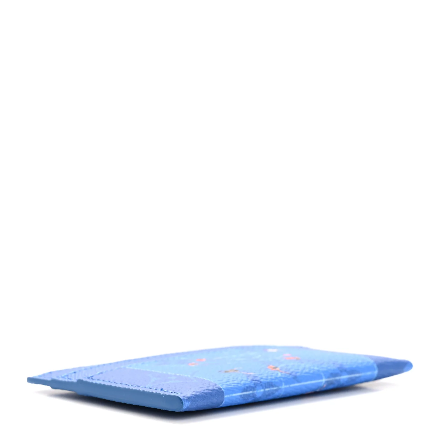 Monogram Double Card Holder Basketball Blue - Image 4