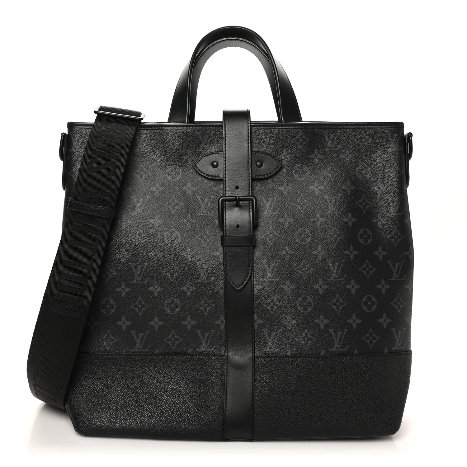 Monogram Eclipse Saumur Tote Black