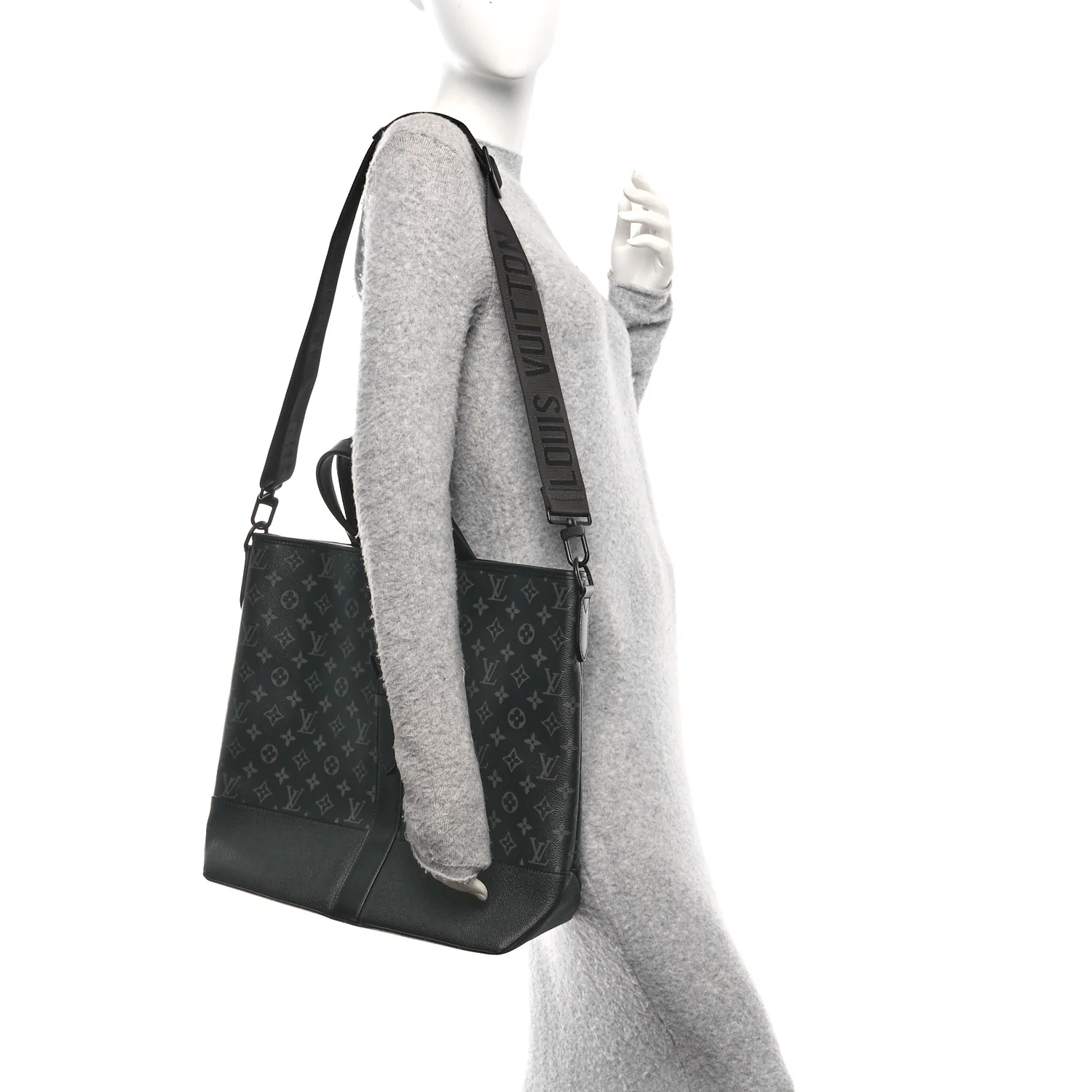 Monogram Eclipse Saumur Tote Black - Image 2