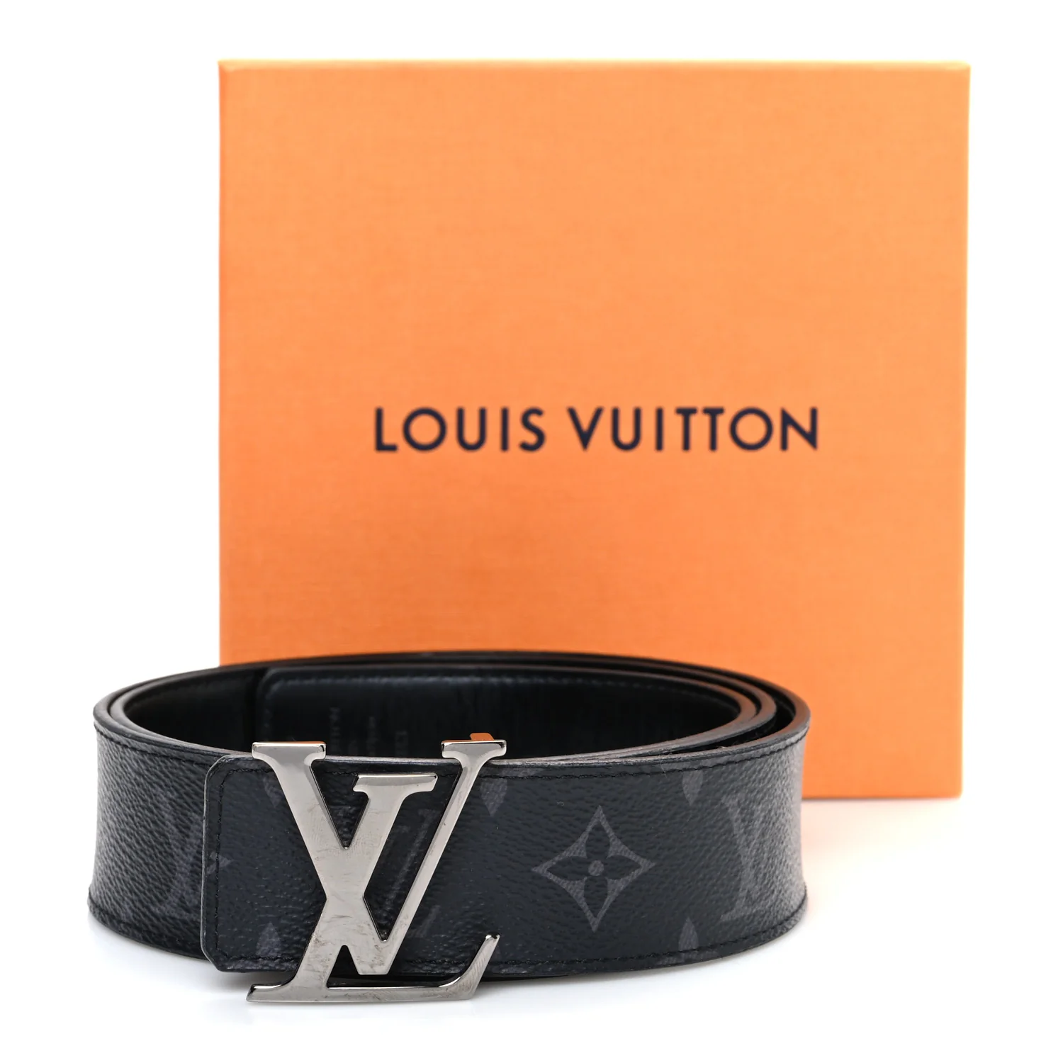 Monogram Eclipse Taigarama 40mm LV Initiales Reversible Belt 95 38 Black - Image 7