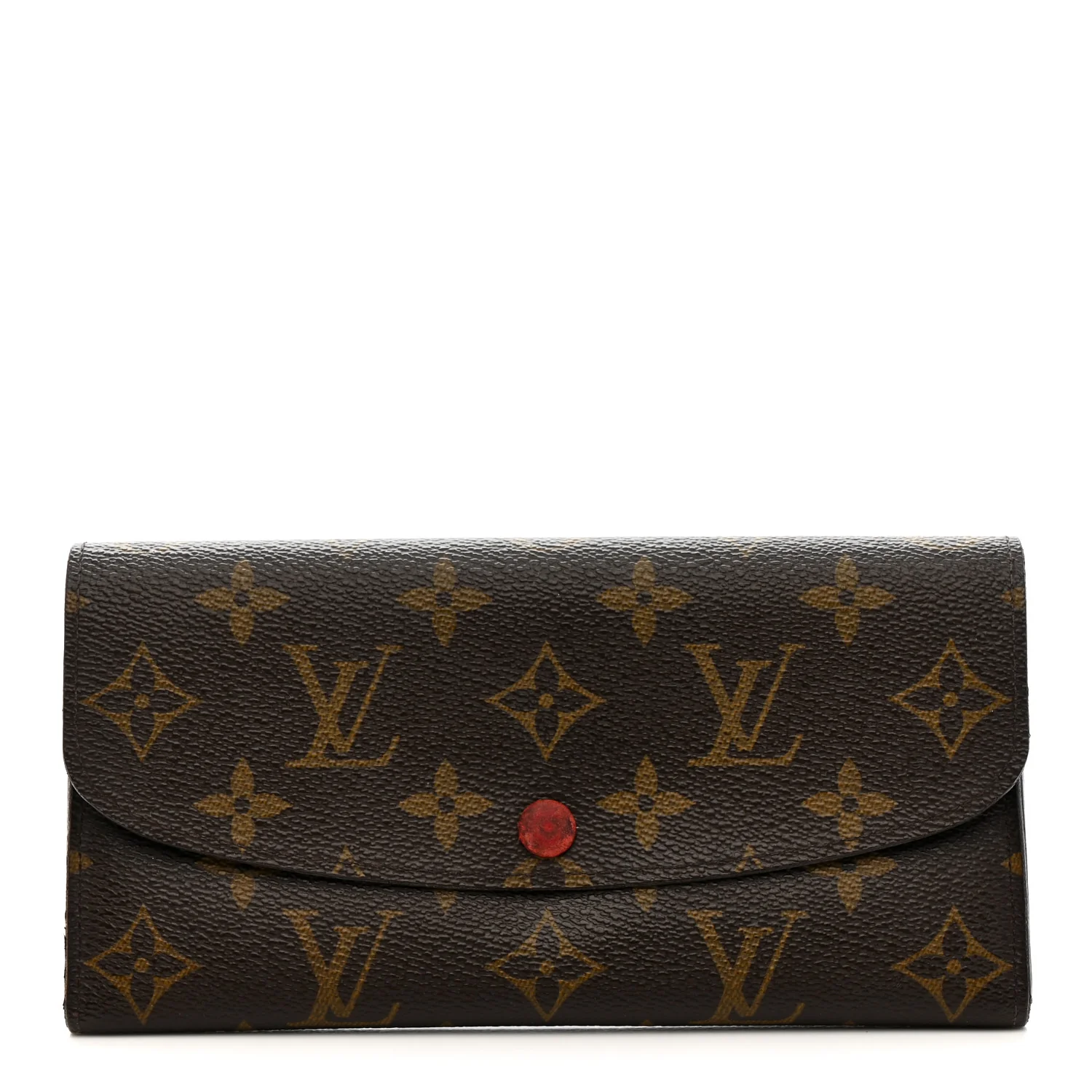 Monogram Emilie Wallet Red