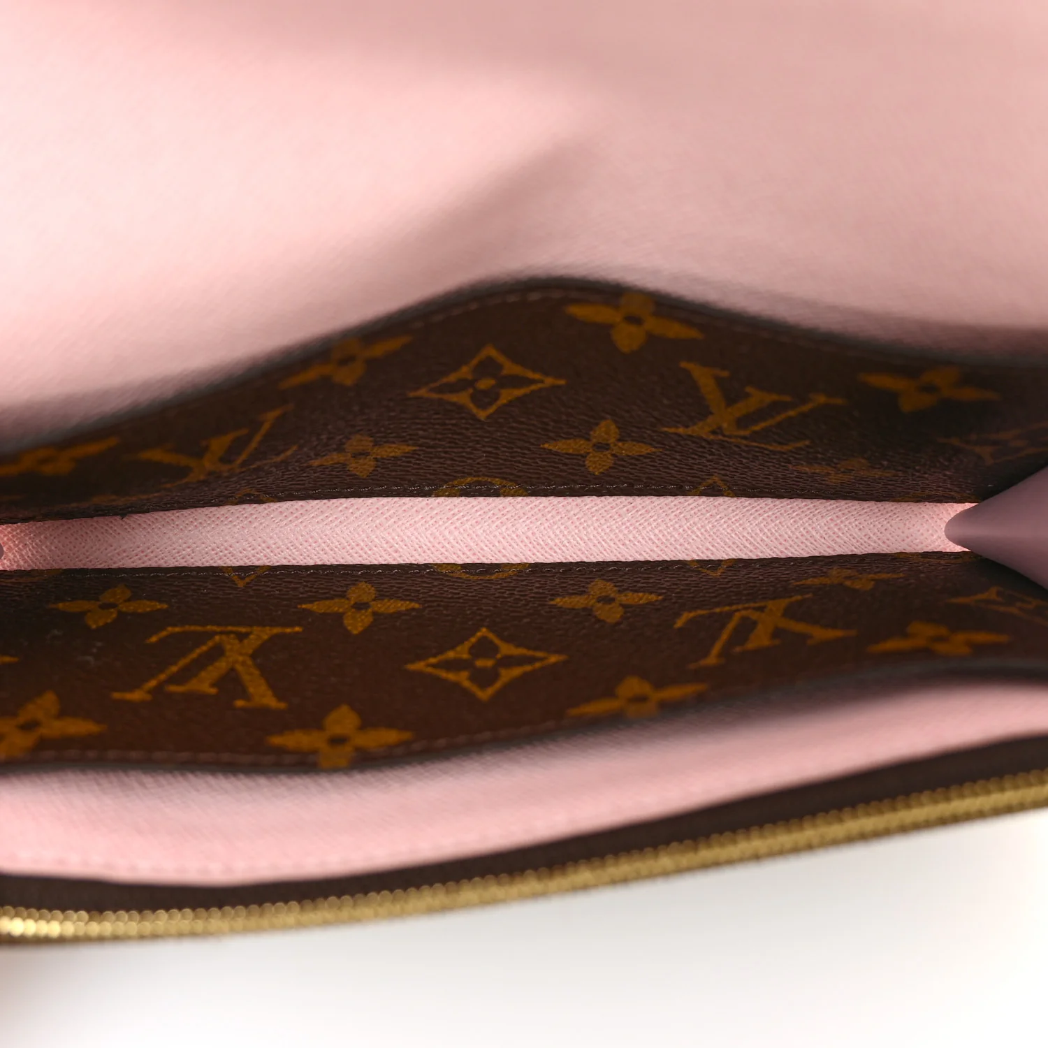 Monogram Emilie Wallet Rose Ballerine - Image 5