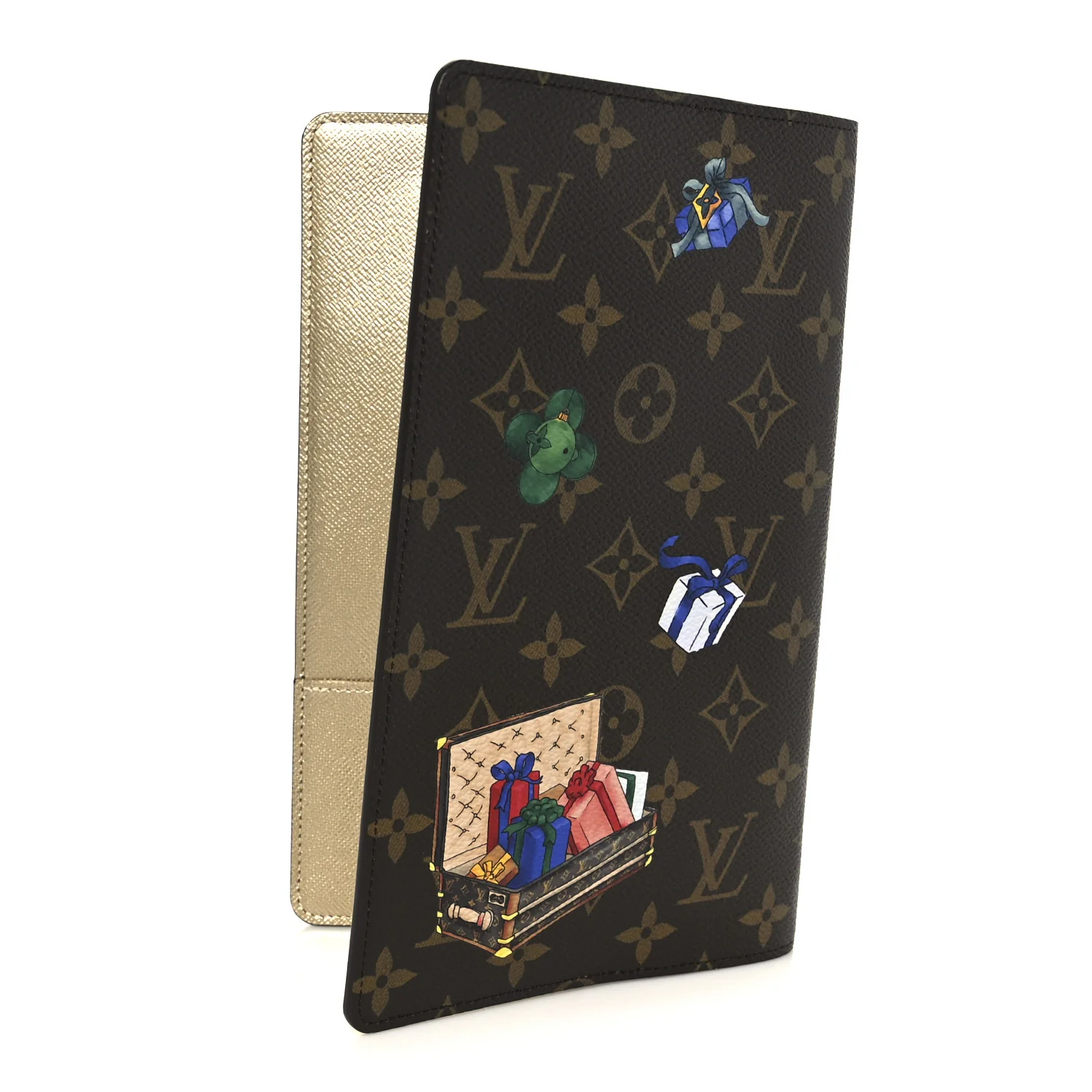 Monogram Emily Notebook Cover MM Gold - Image 3