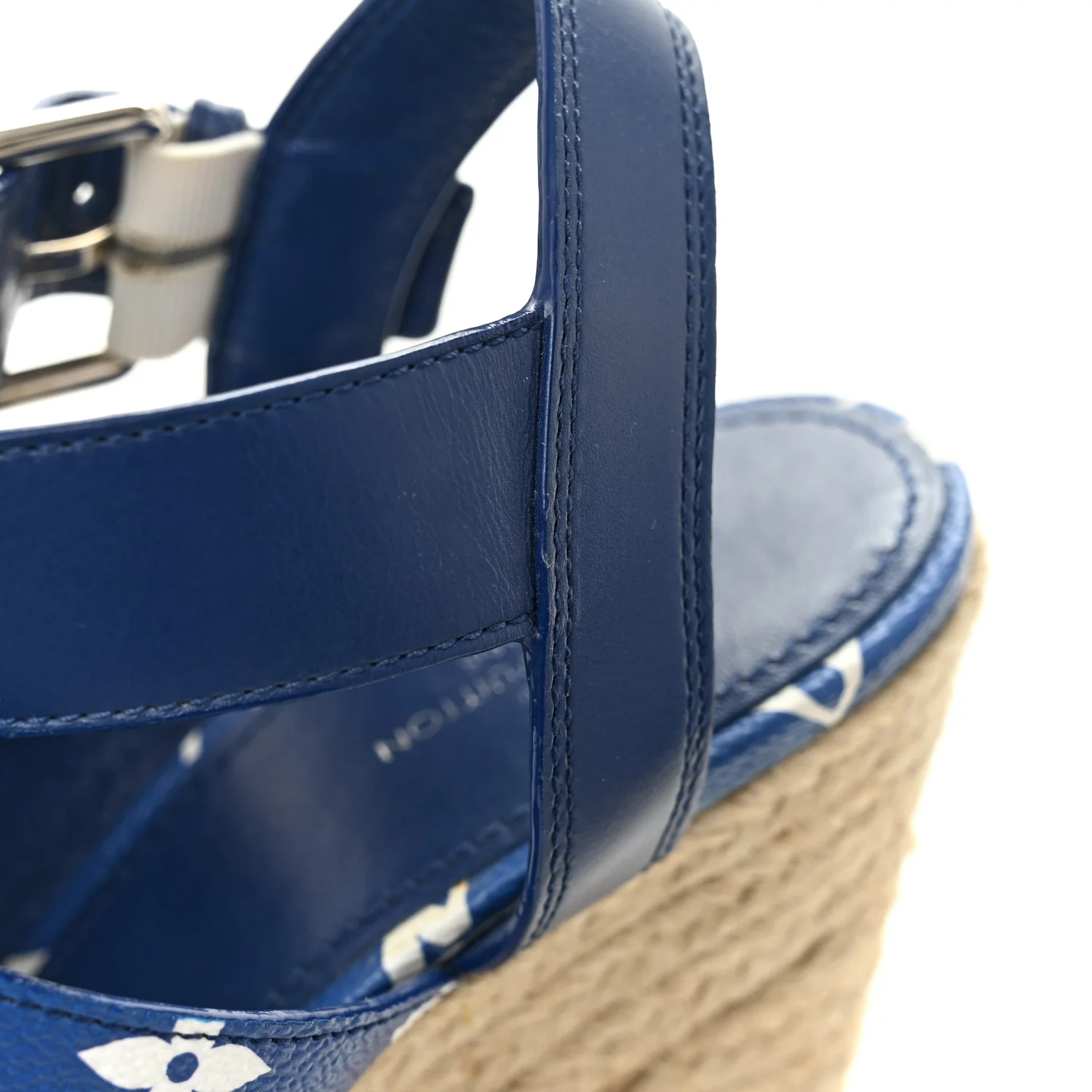 Monogram Escale Starboard Wedge Sandal 40 Blue - Image 10