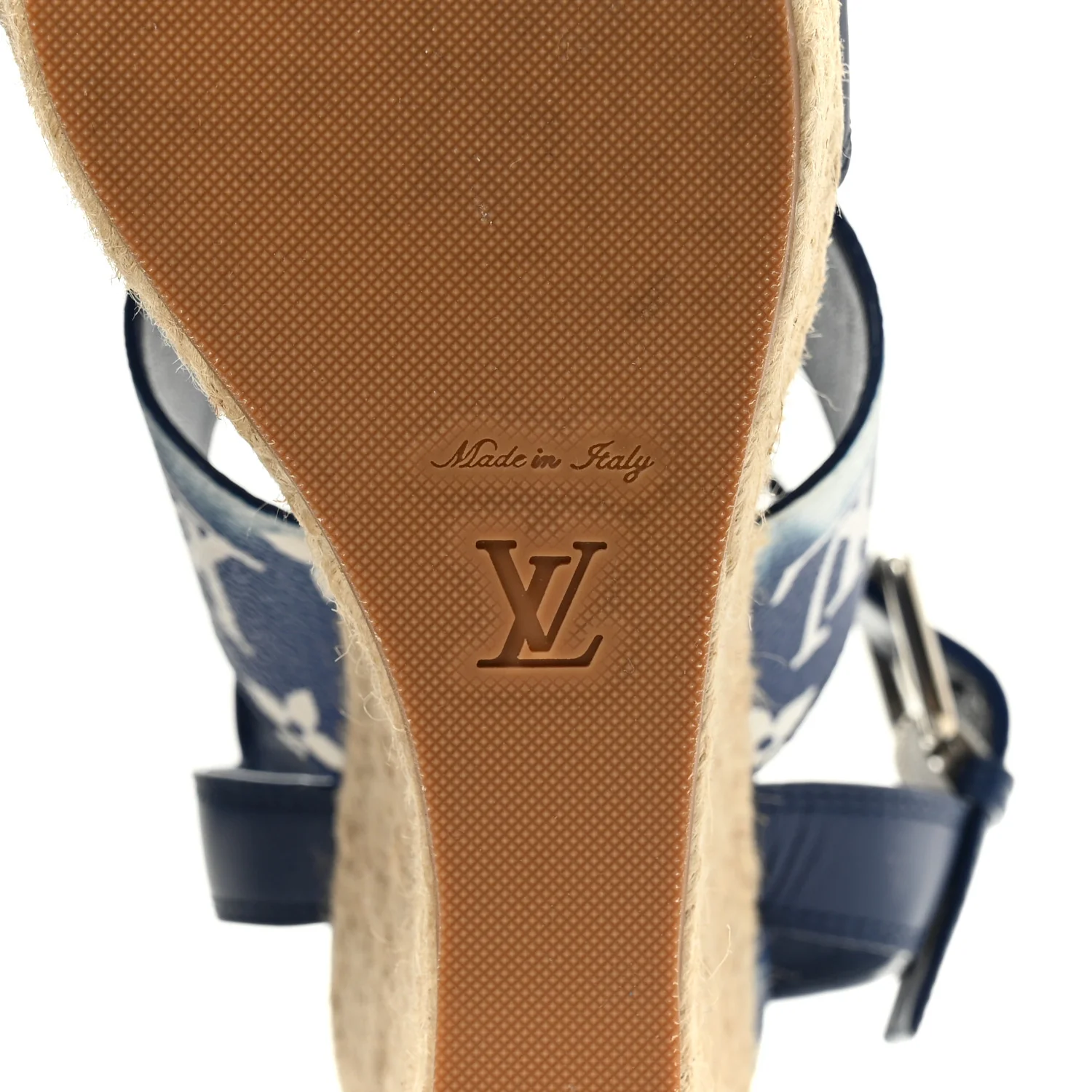Monogram Escale Starboard Wedge Sandal 40 Blue - Image 8