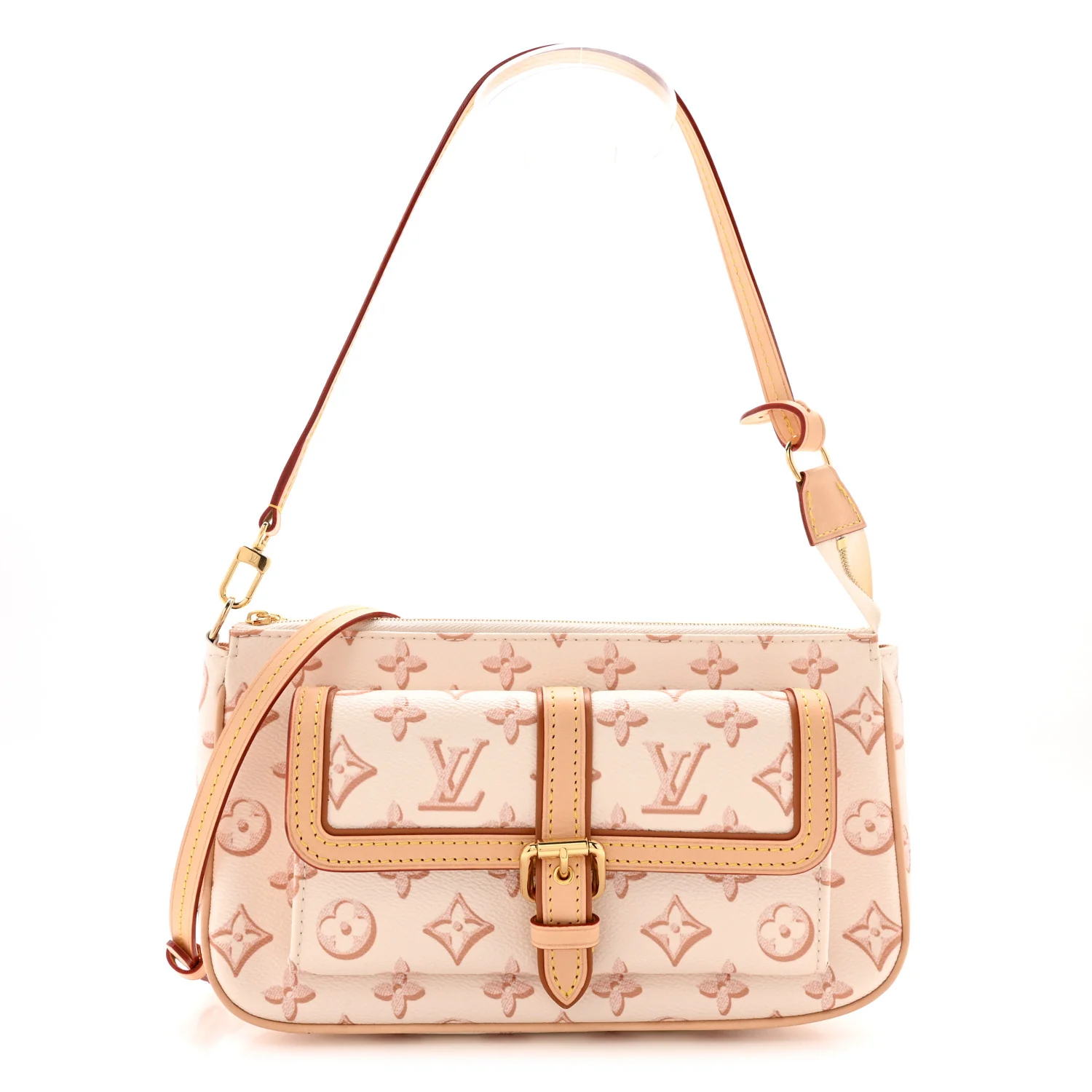 Monogram Fall For You Maxi Multi Pochette Accessories Beige Clair
