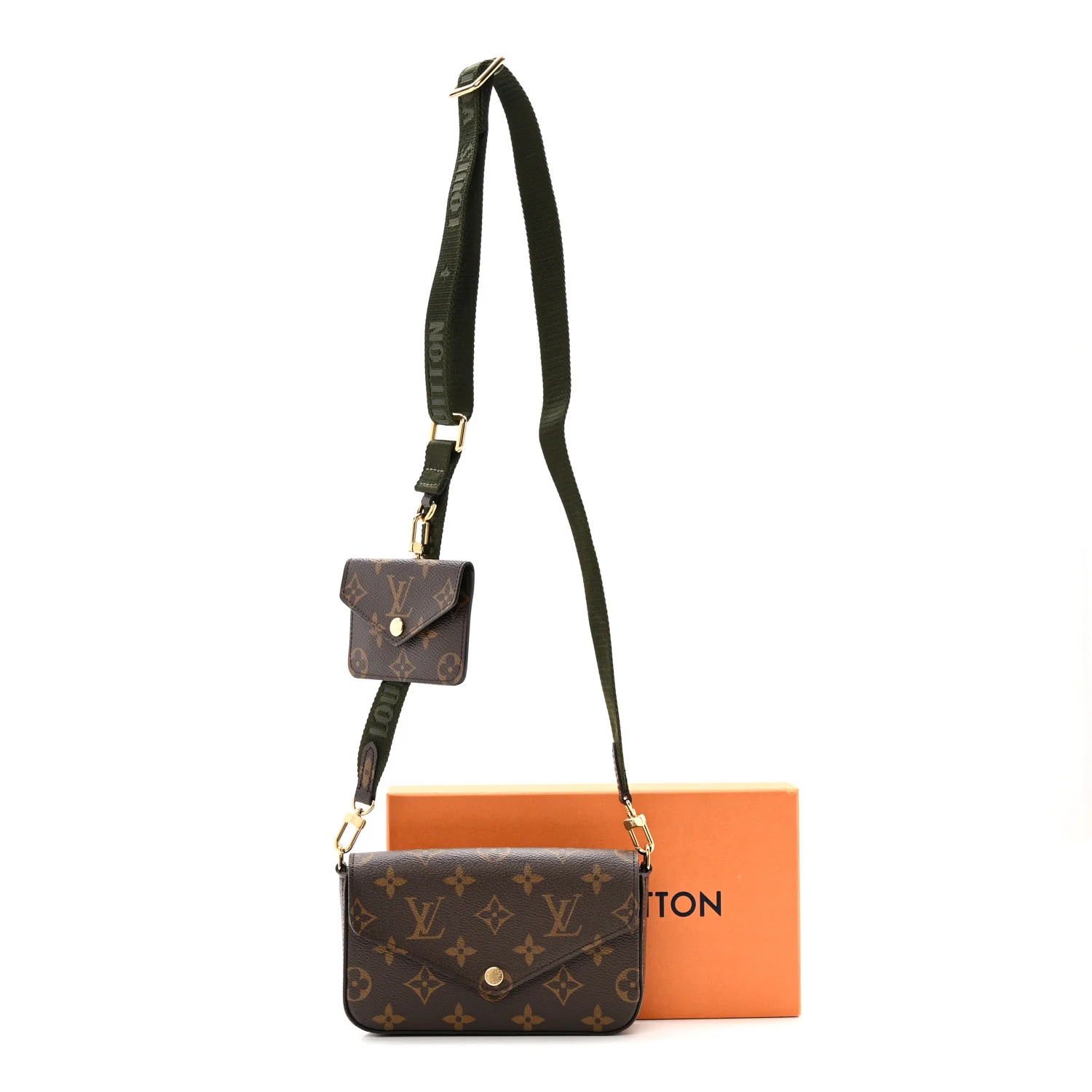 Monogram Felicie Strap & Go Kaki - Image 12