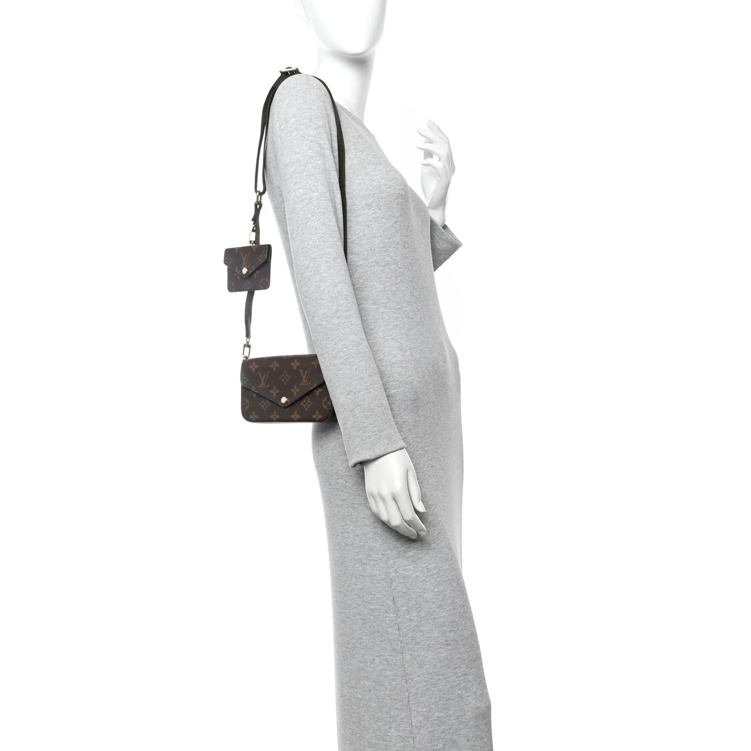 Monogram Felicie Strap & Go Kaki - Image 2