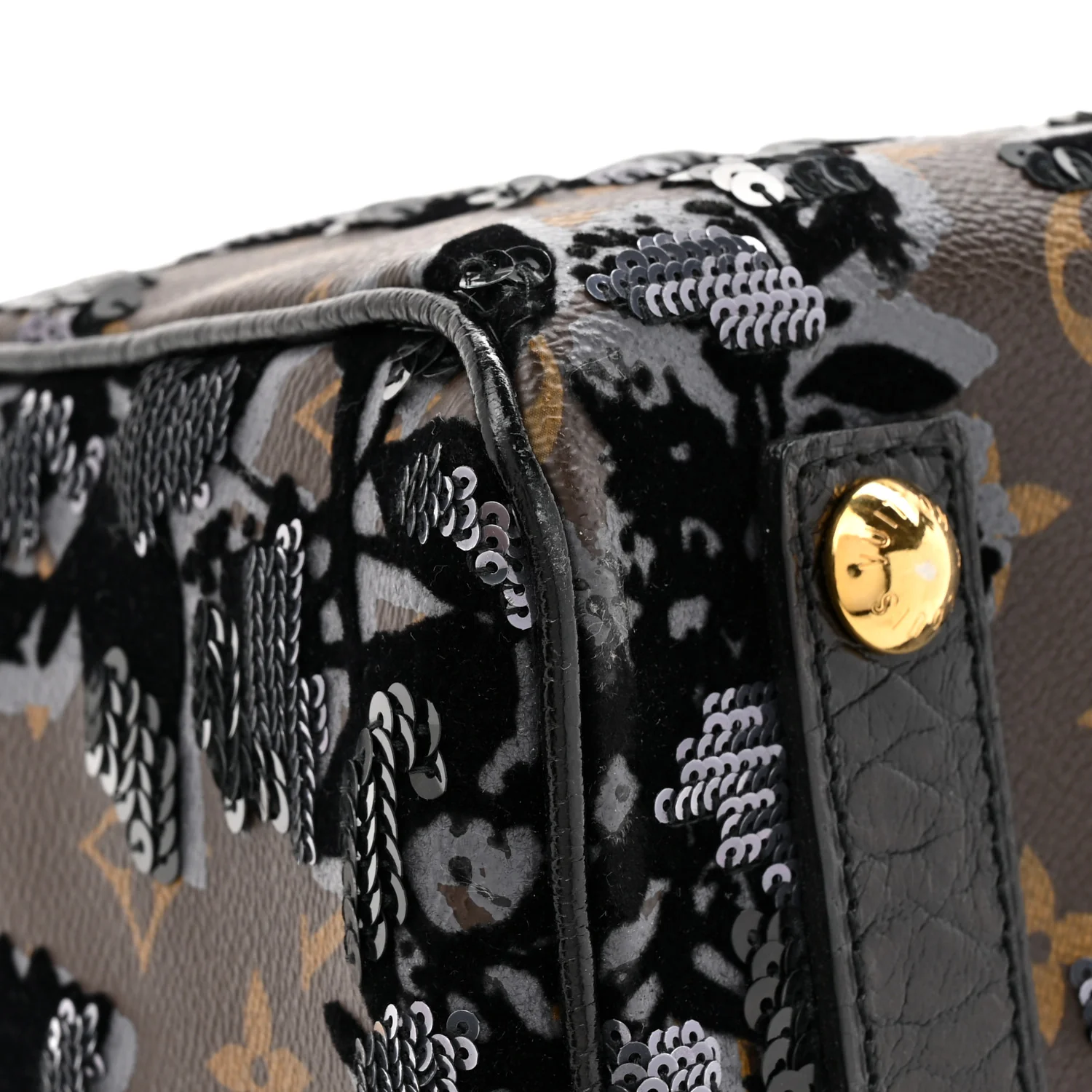 Monogram Fleur De Jais Sequins Speedy 30 - Image 11