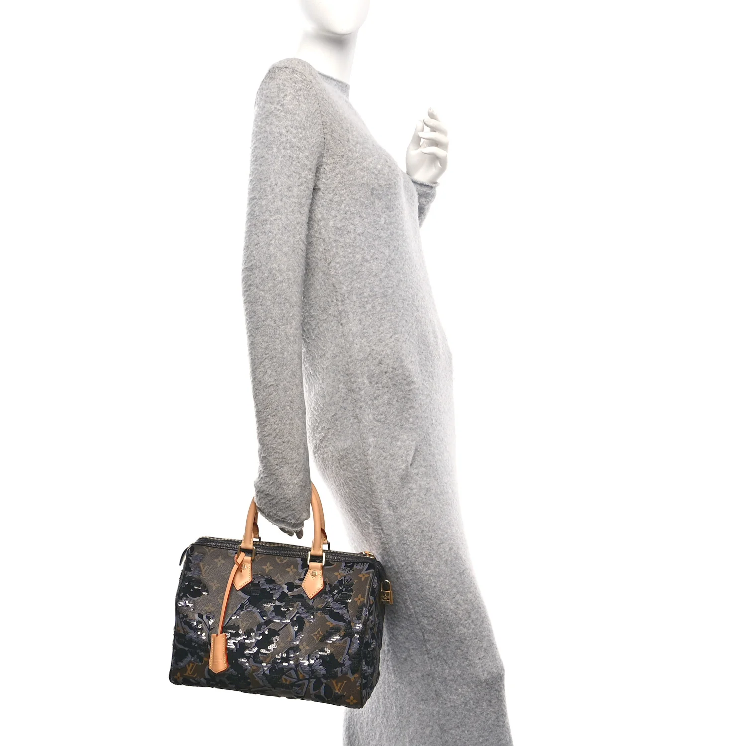 Monogram Fleur De Jais Sequins Speedy 30 - Image 2