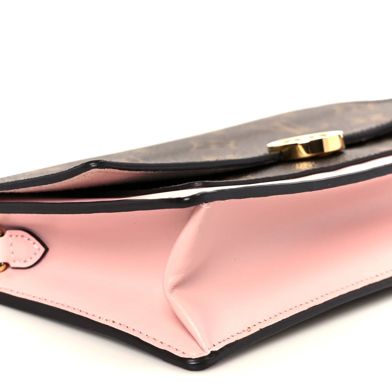 Monogram Flore Chain Wallet Rose Ballerine - Image 8