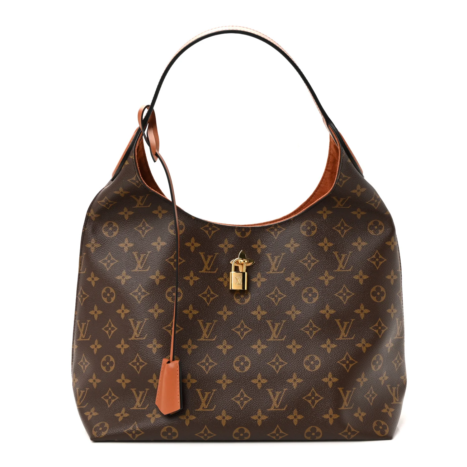 Monogram Flower Hobo Caramel