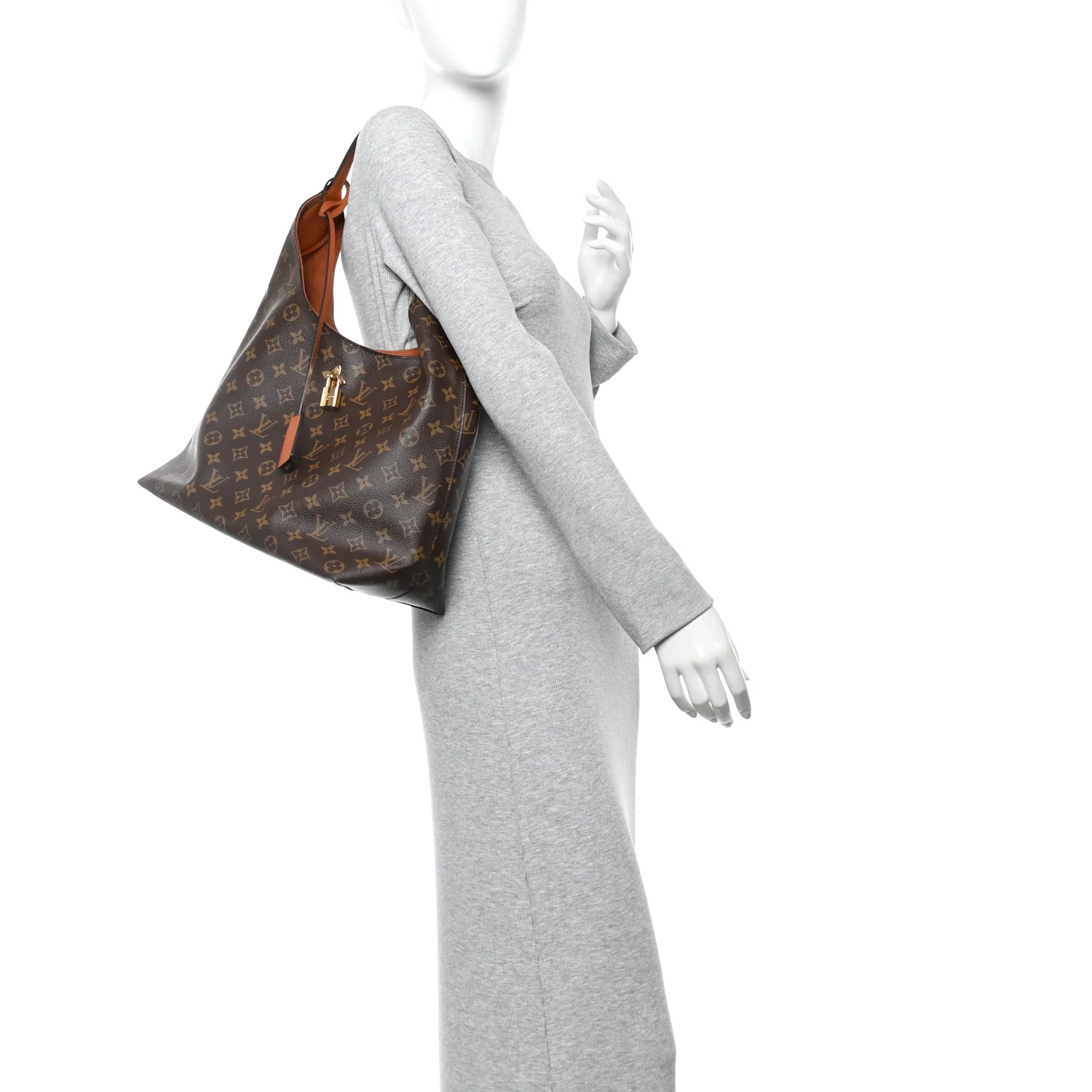 Monogram Flower Hobo Caramel - Image 2