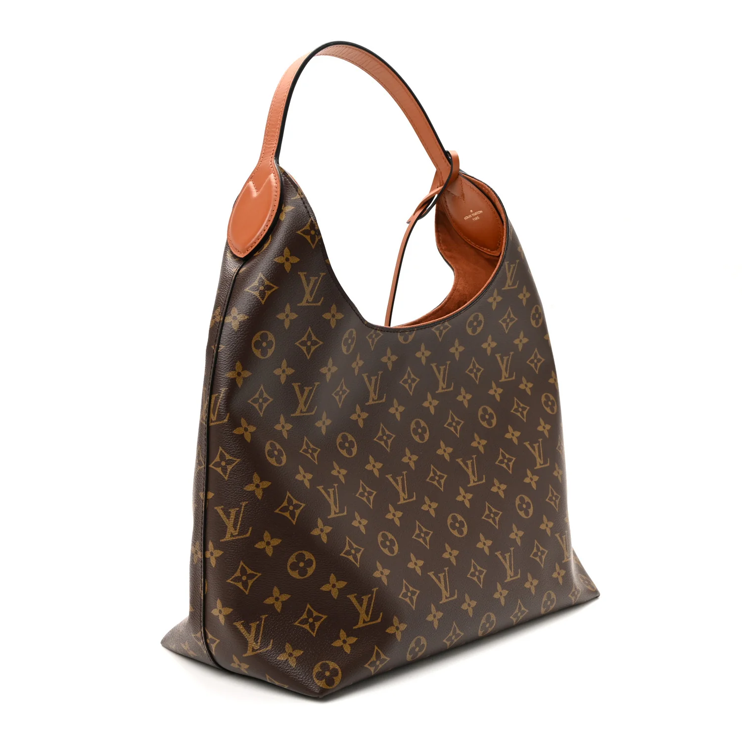 Monogram Flower Hobo Caramel - Image 3