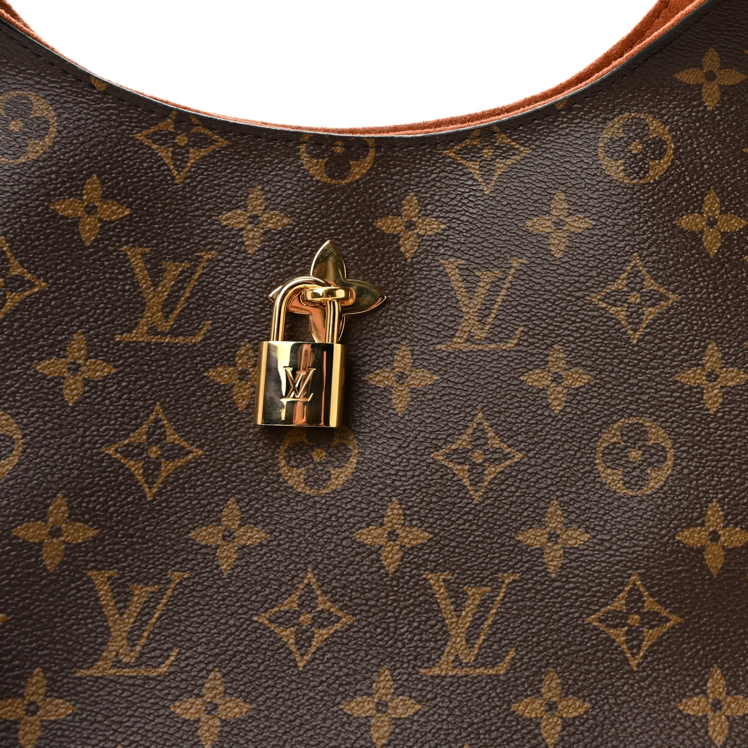 Monogram Flower Hobo Caramel - Image 7