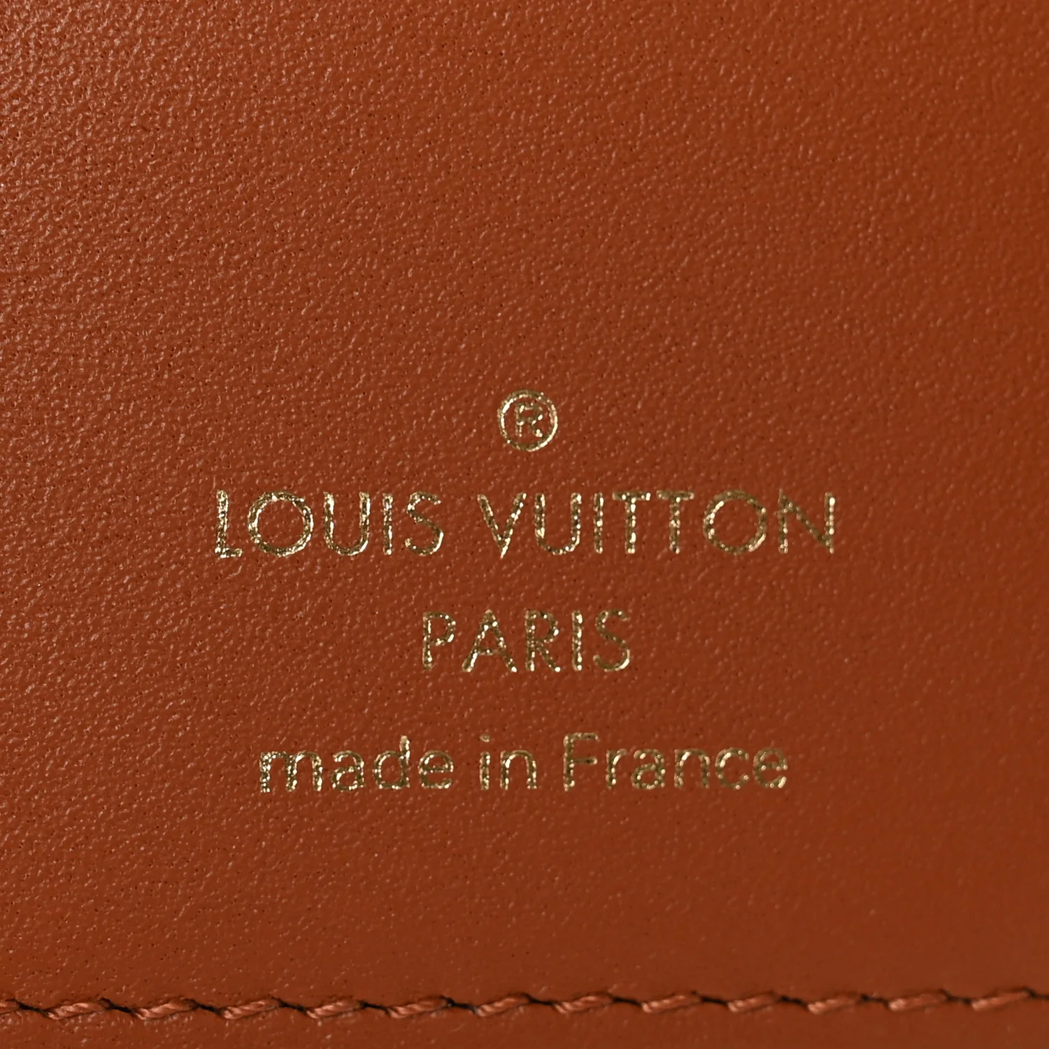 Monogram Flower Lock Compact Wallet Caramel - Image 6