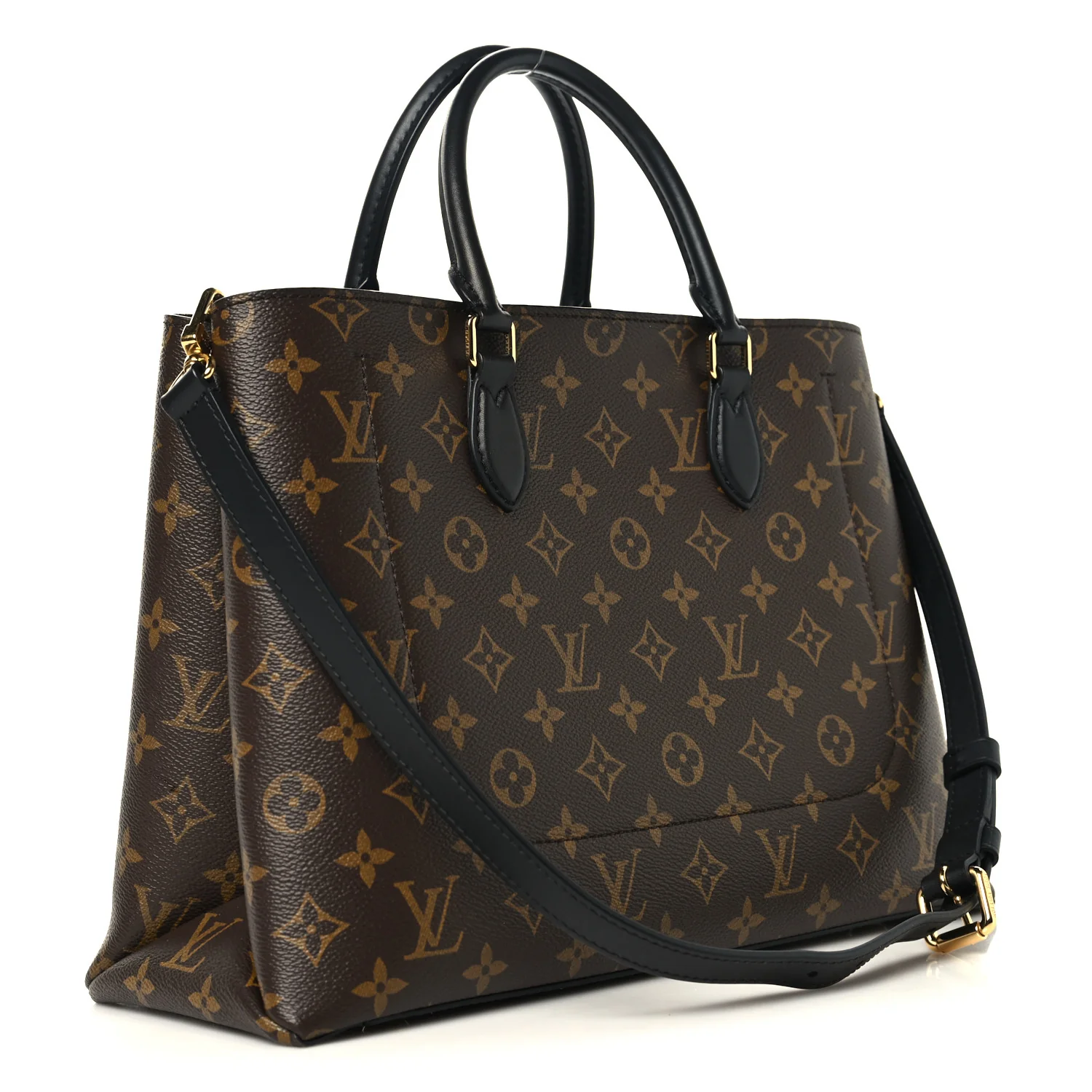 Monogram Flower Tote Black - Image 3