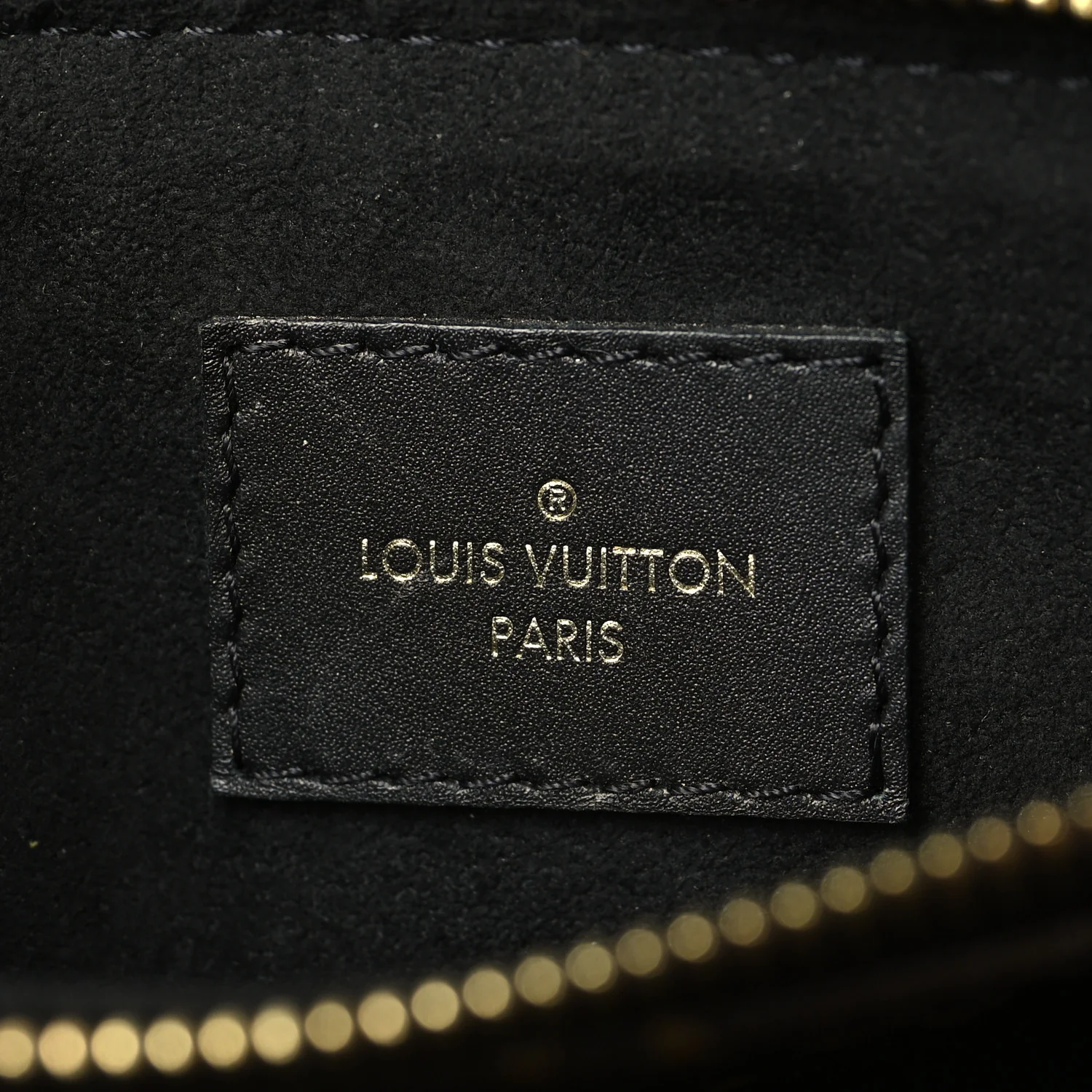 Monogram Flower Tote Black - Image 6