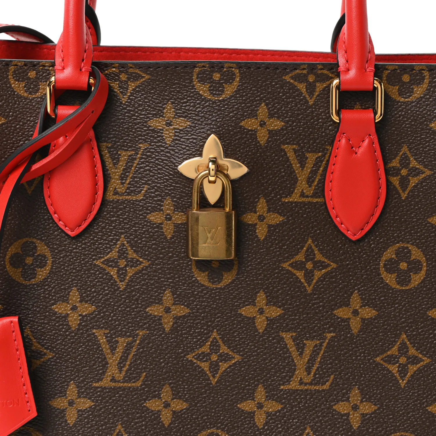 Monogram Flower Tote Coquelicot - Image 7
